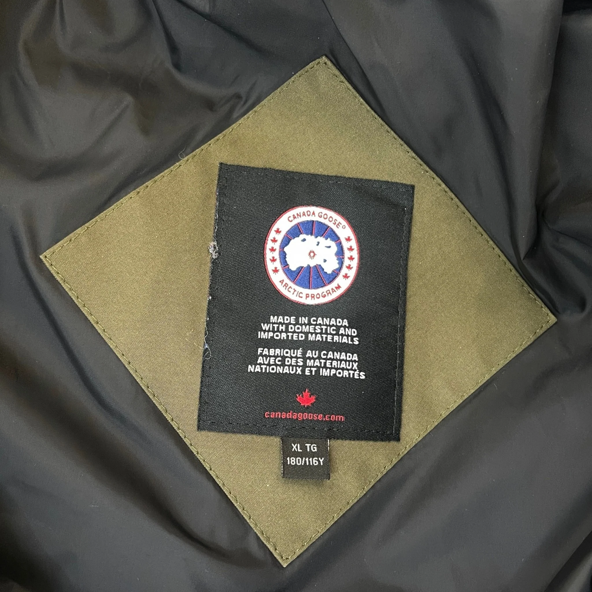 Men's Carson Down Jacket Khaki Size XL - Image 5