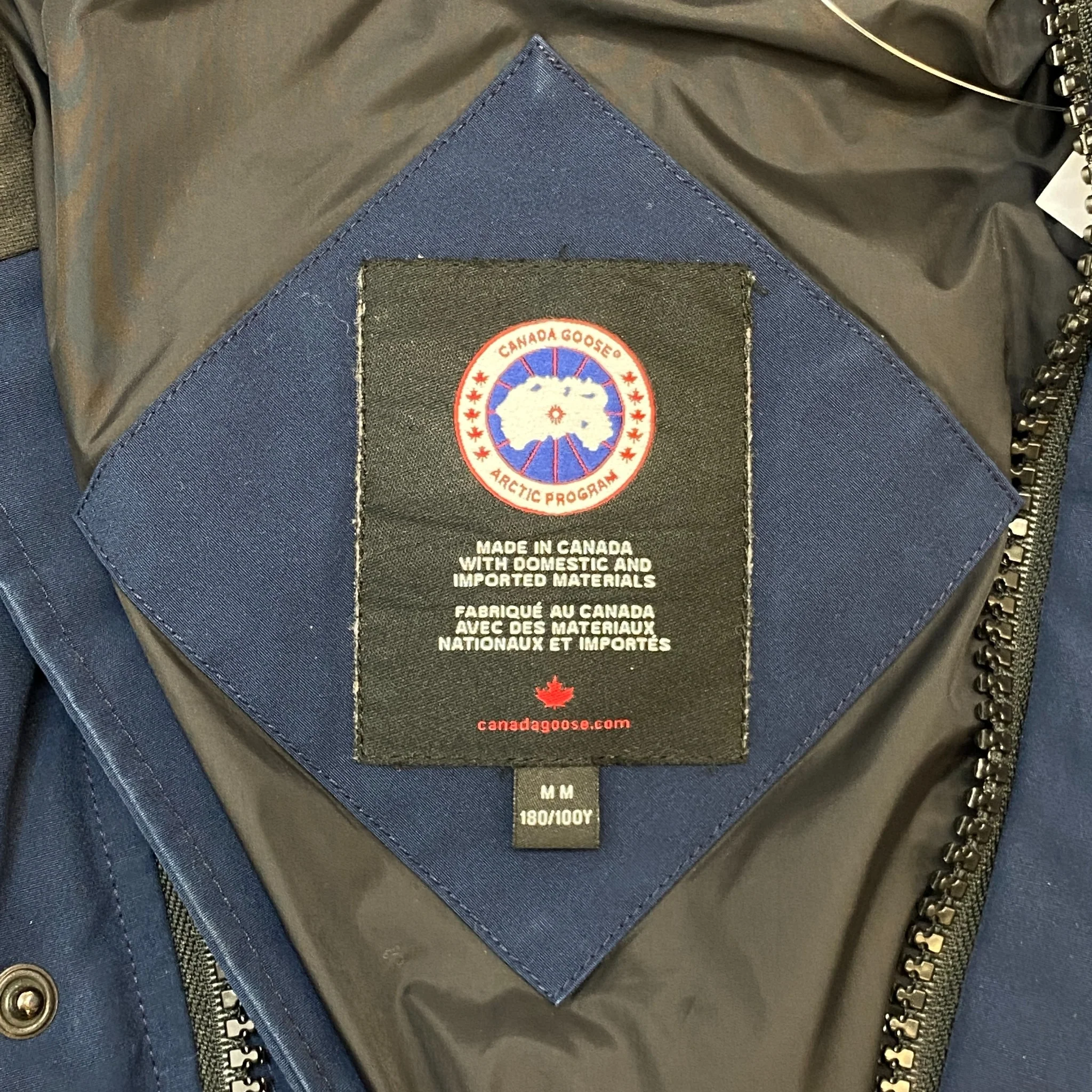 Men's Carson Down Jacket Navy Size M - Image 6