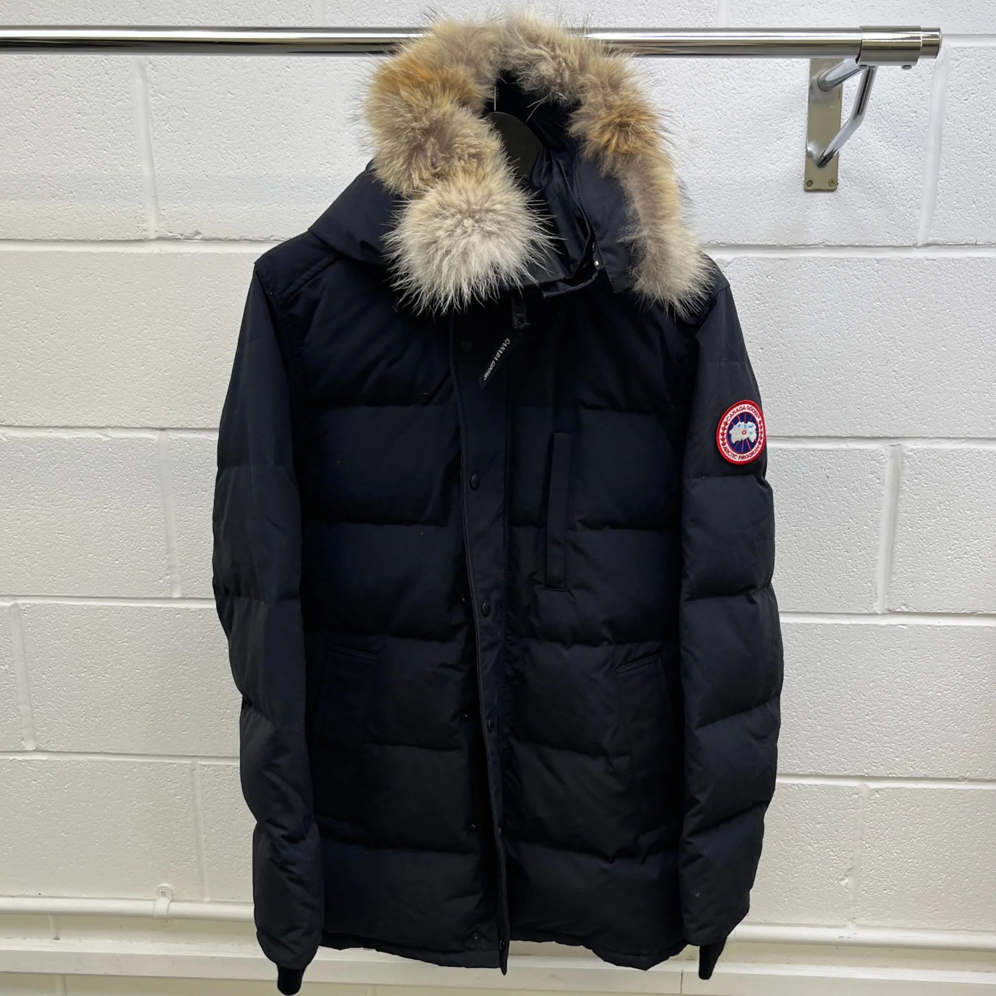 Men's Carson Down Jacket Navy Size S - Image 8