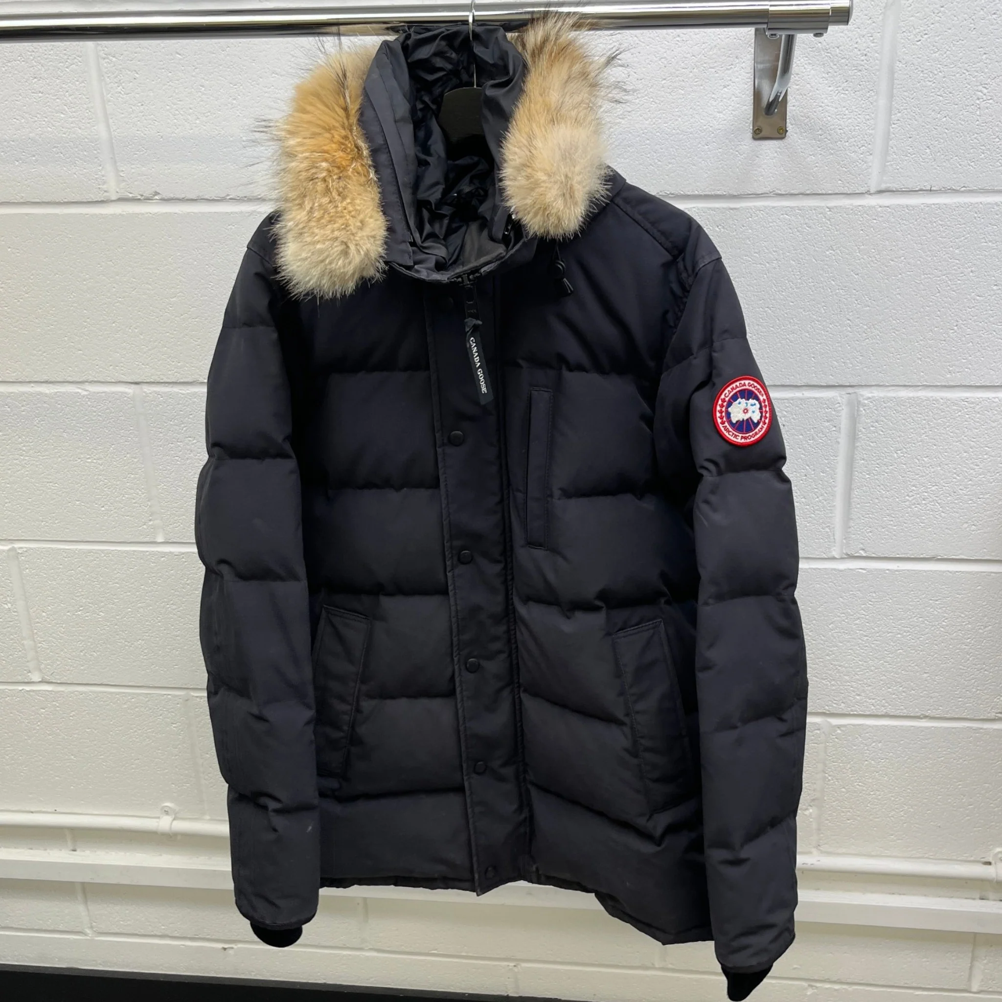 Men's Carson Parka Down Jacket Black Size M - Image 8