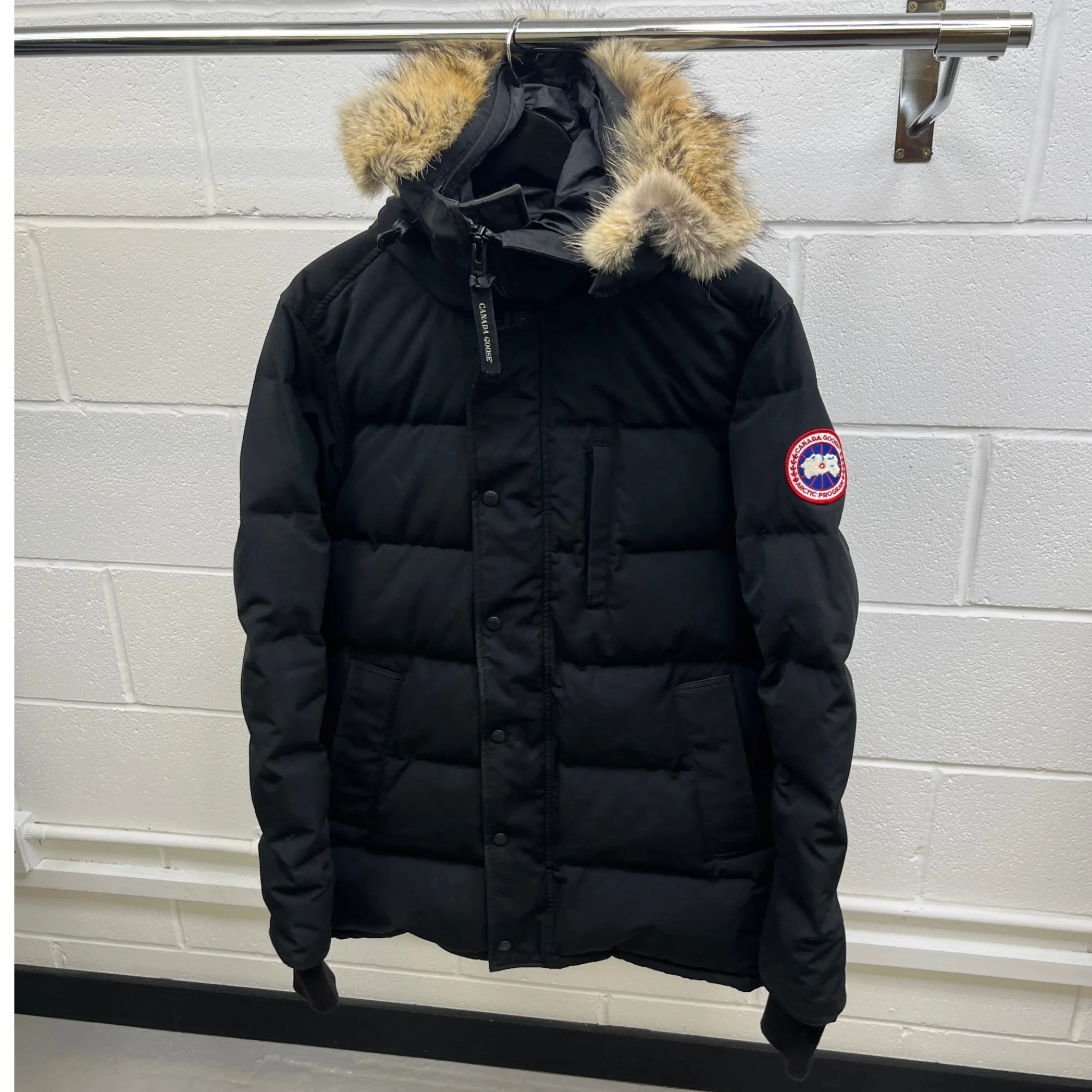 Men's Carson Parka Down Jacket Black Size M - Image 8
