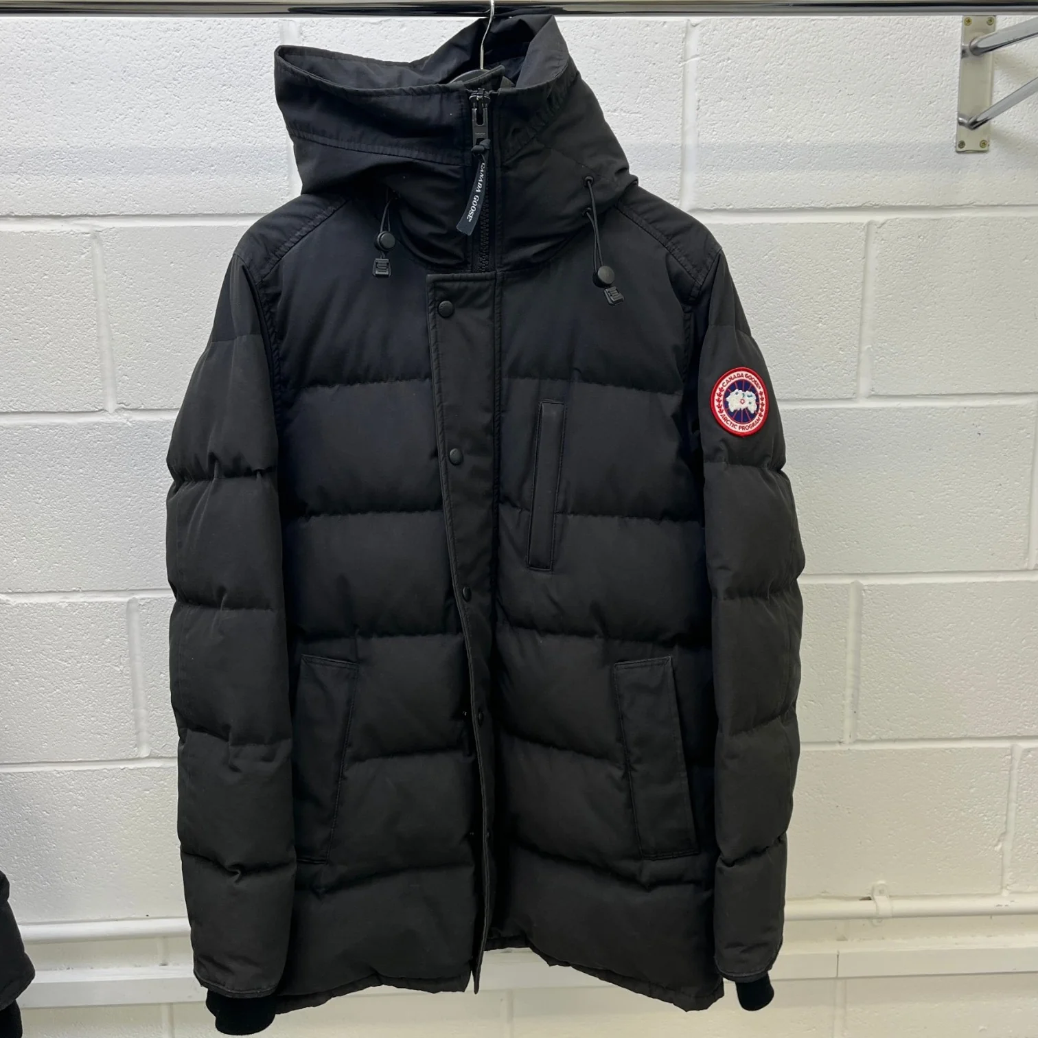 Men's Carson Parka Down Jacket Black Size M - Image 9
