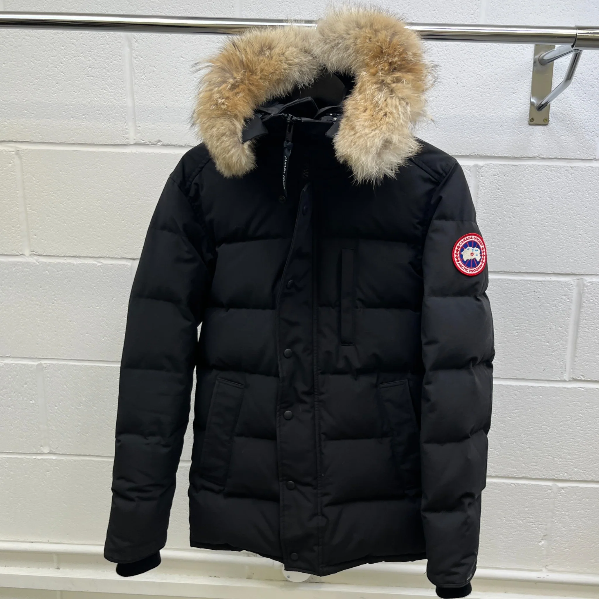 Men's Carson Parka Down Jacket Black Size S - Image 8