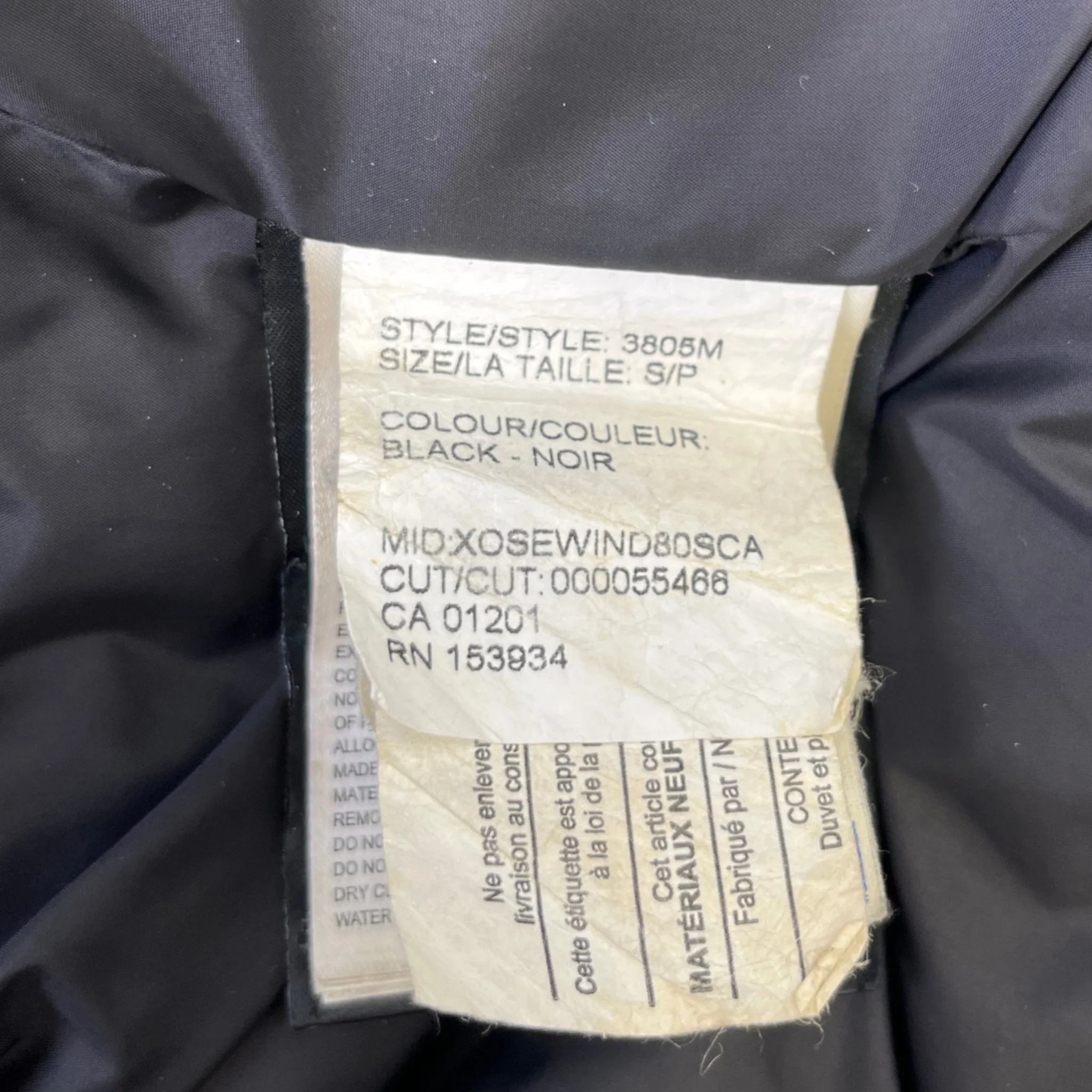 Men's Carson Parka Down Jacket Black Size S - Image 8