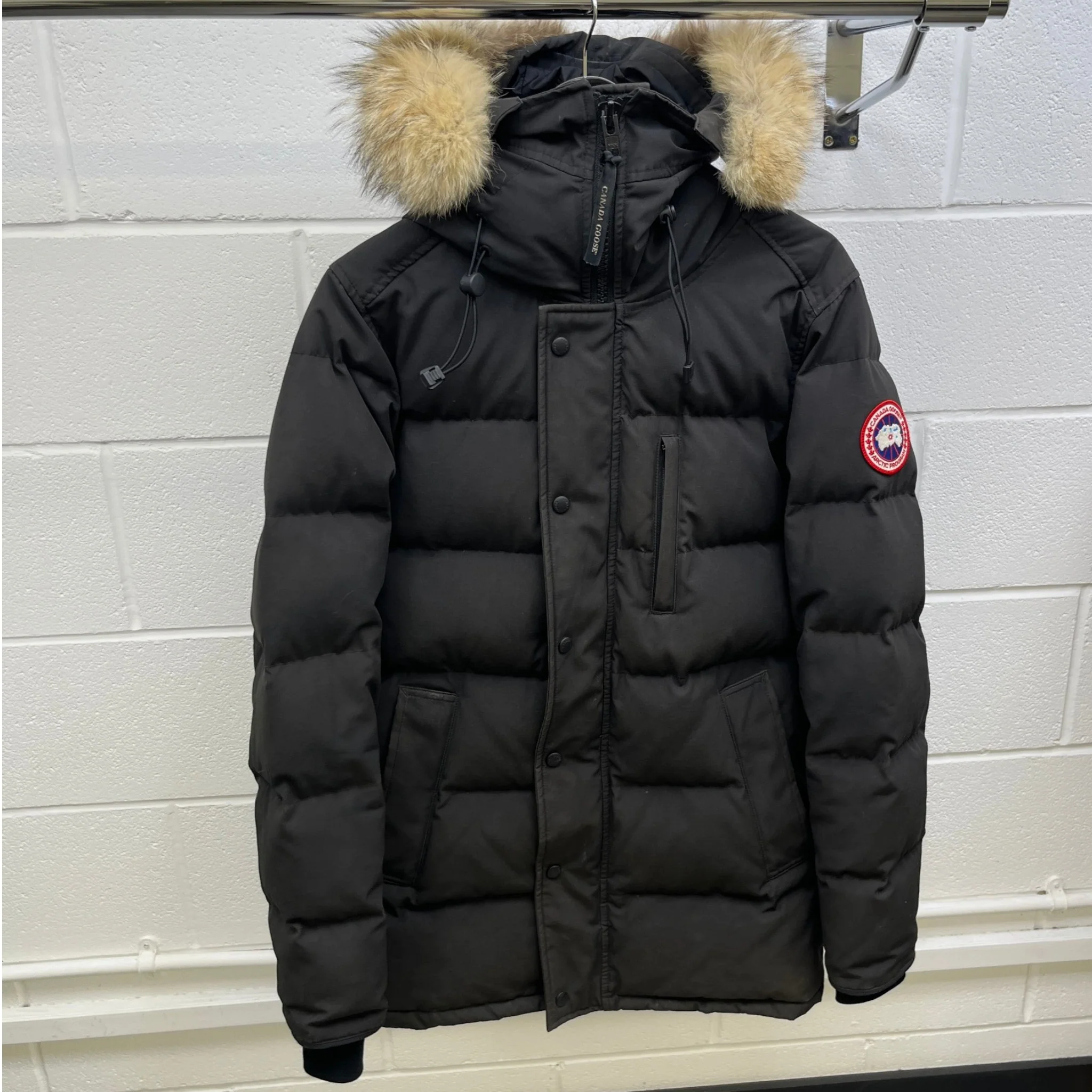 Men's Carson Parka Down Jacket Black Size S - Image 9