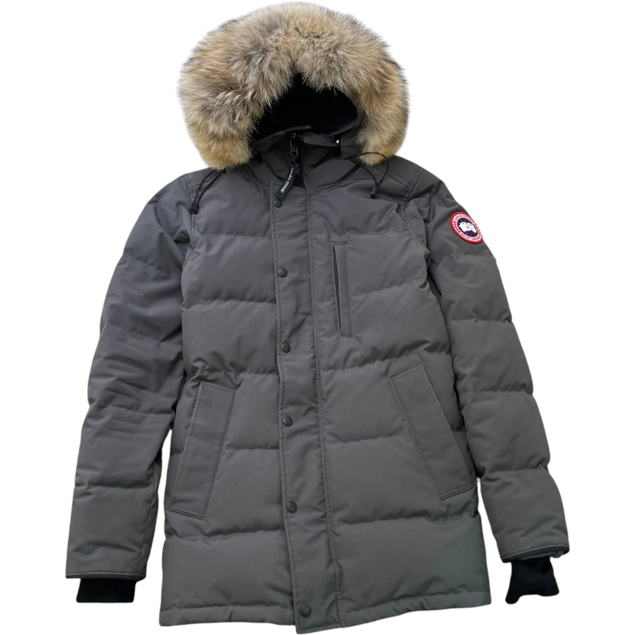 Men's Carson Parka Down Jacket Grey Size S