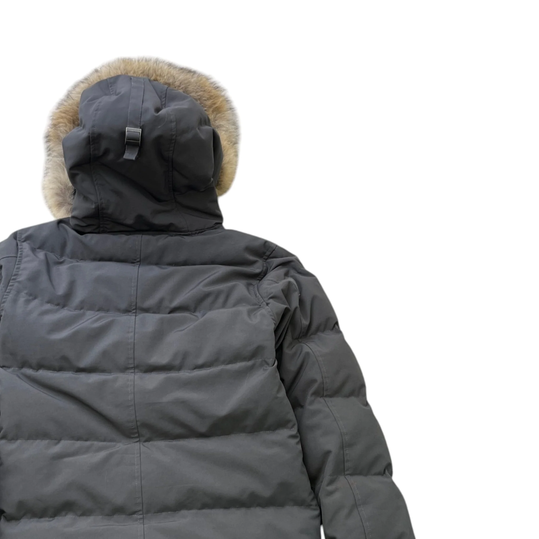 Men's Carson Parka Down Jacket Grey Size S - Image 4