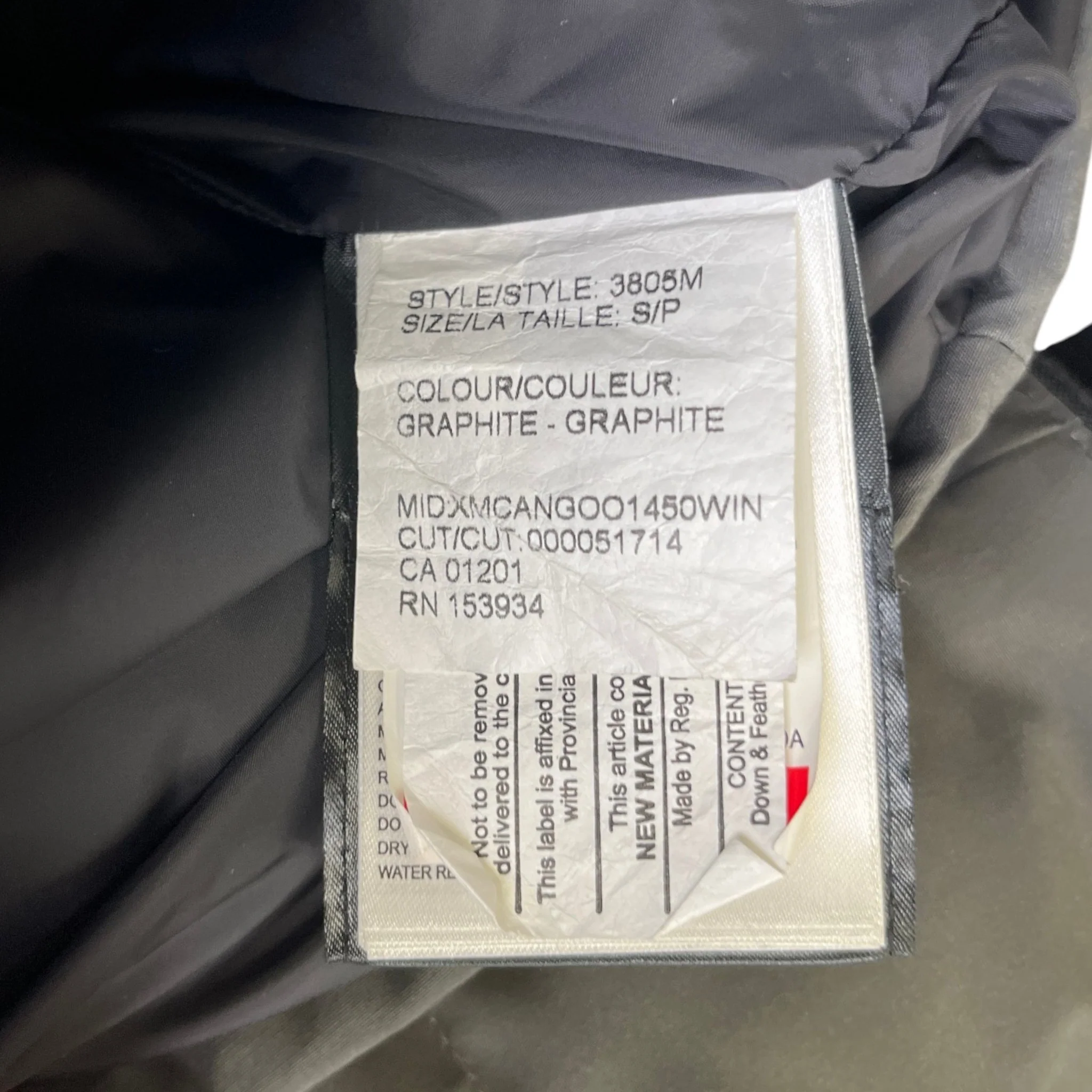 Men's Carson Parka Down Jacket Grey Size S - Image 6
