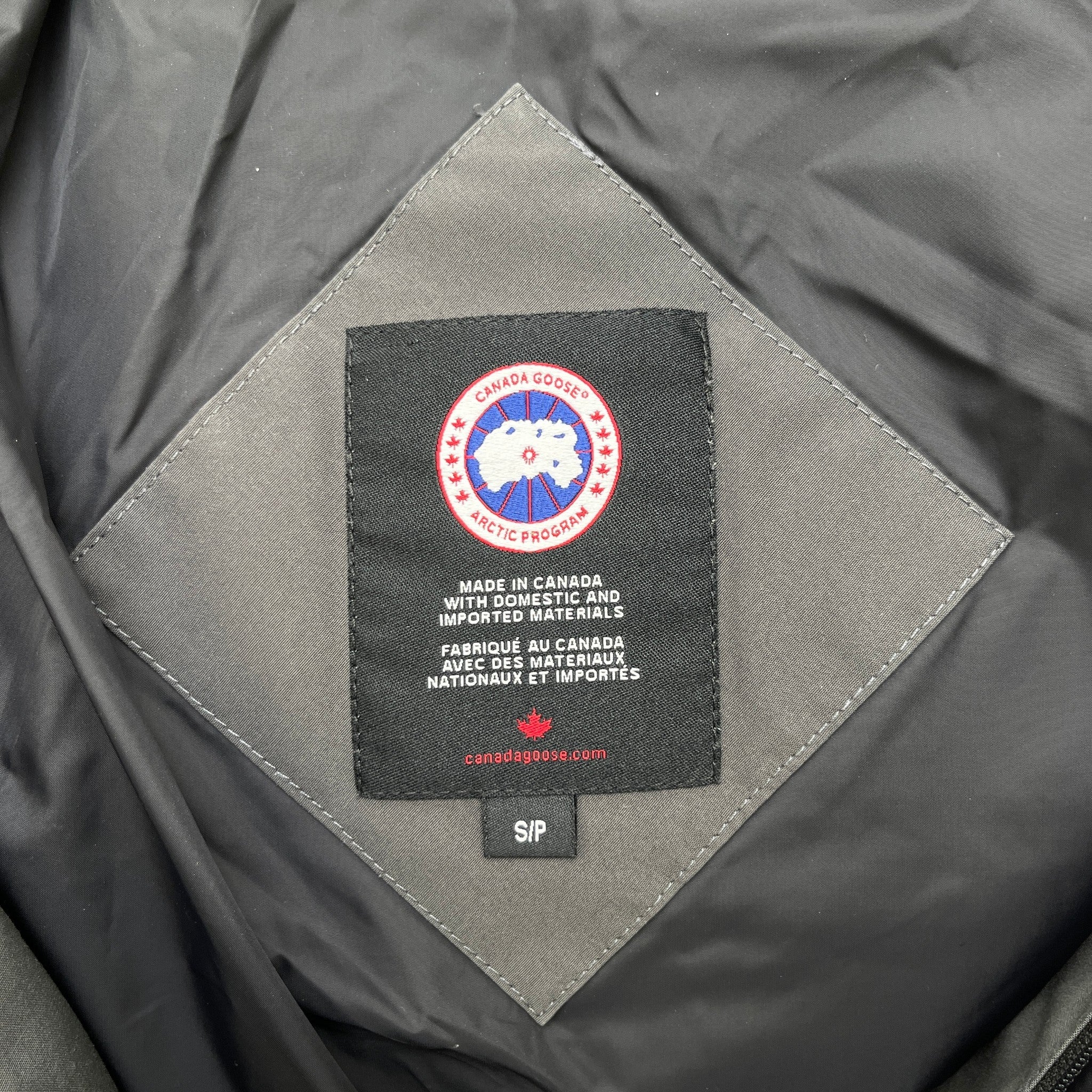Men's Carson Parka Down Jacket Grey Size S - Image 7