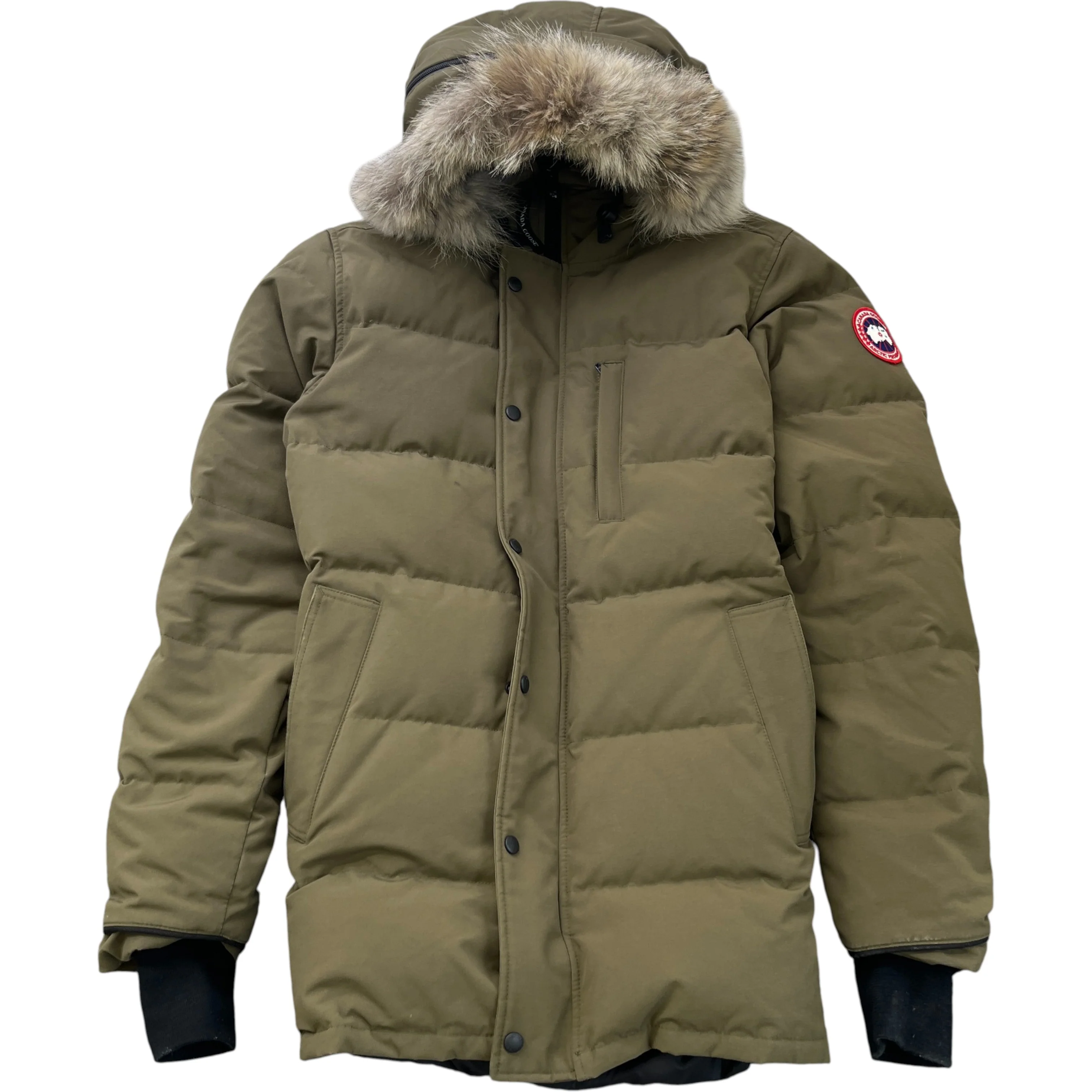 Men's Carson Parka Down Jacket Khaki Size L