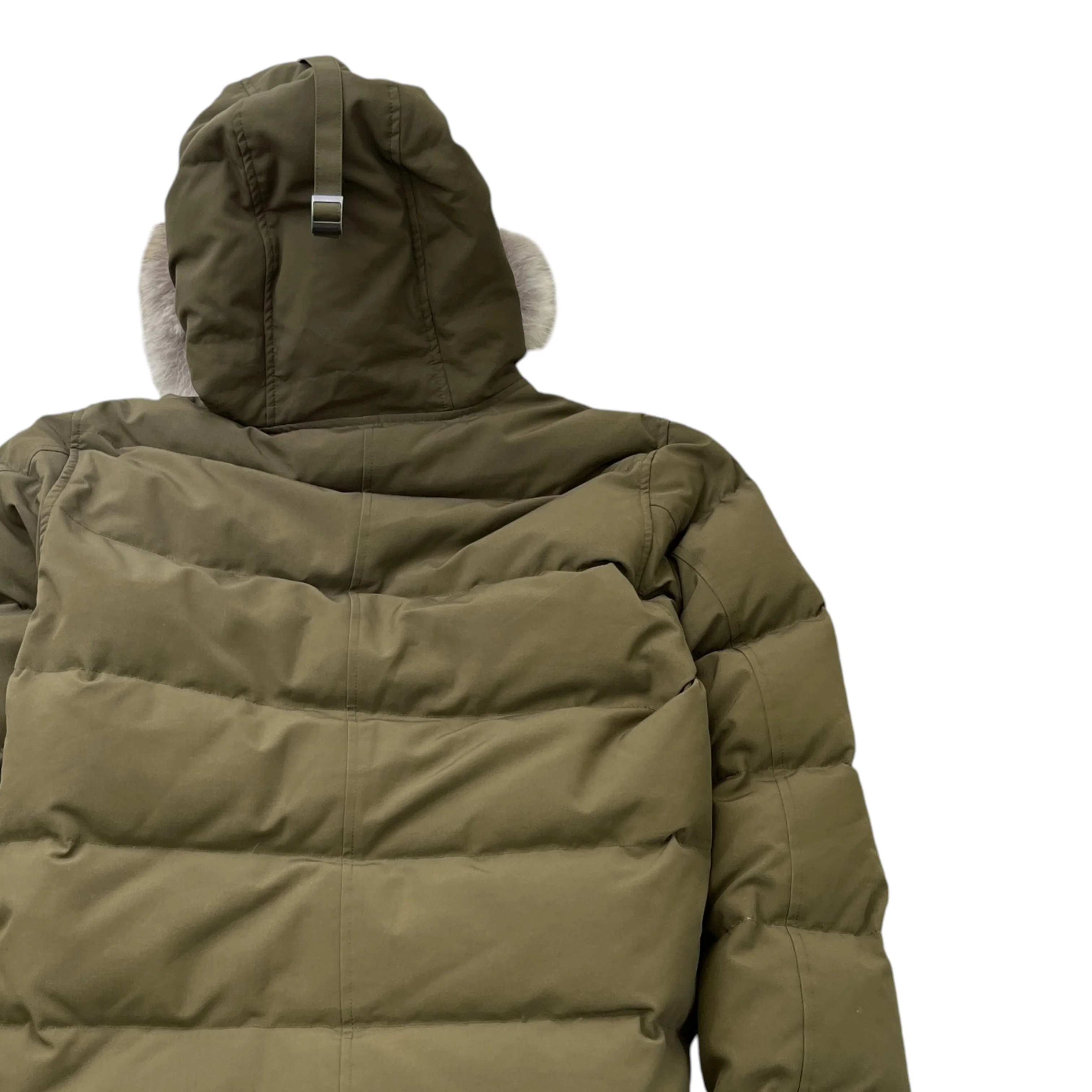 Men's Carson Parka Down Jacket Khaki Size L - Image 4