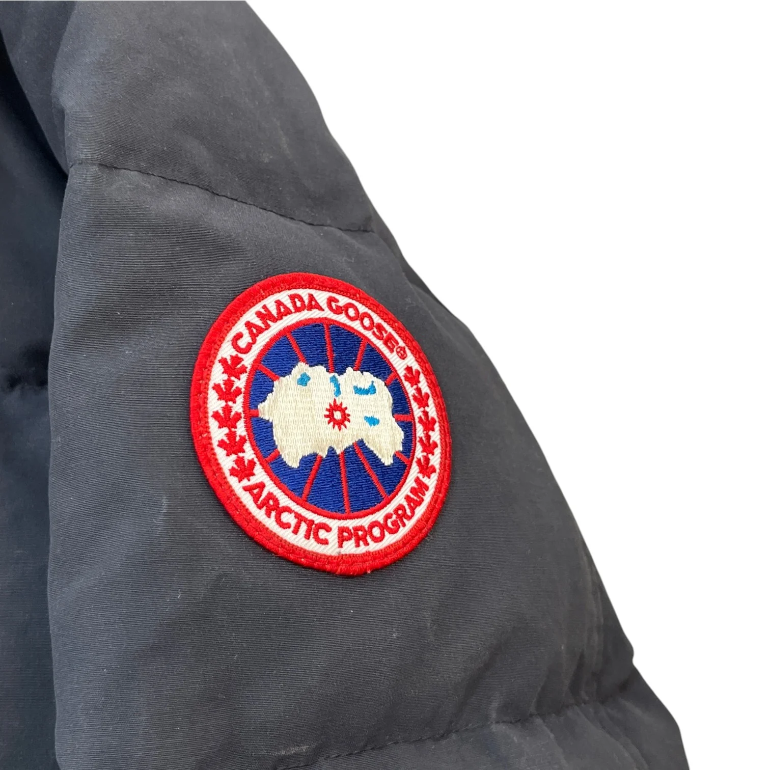 Men's Carson Parka Down Jacket Navy Size L - Image 6