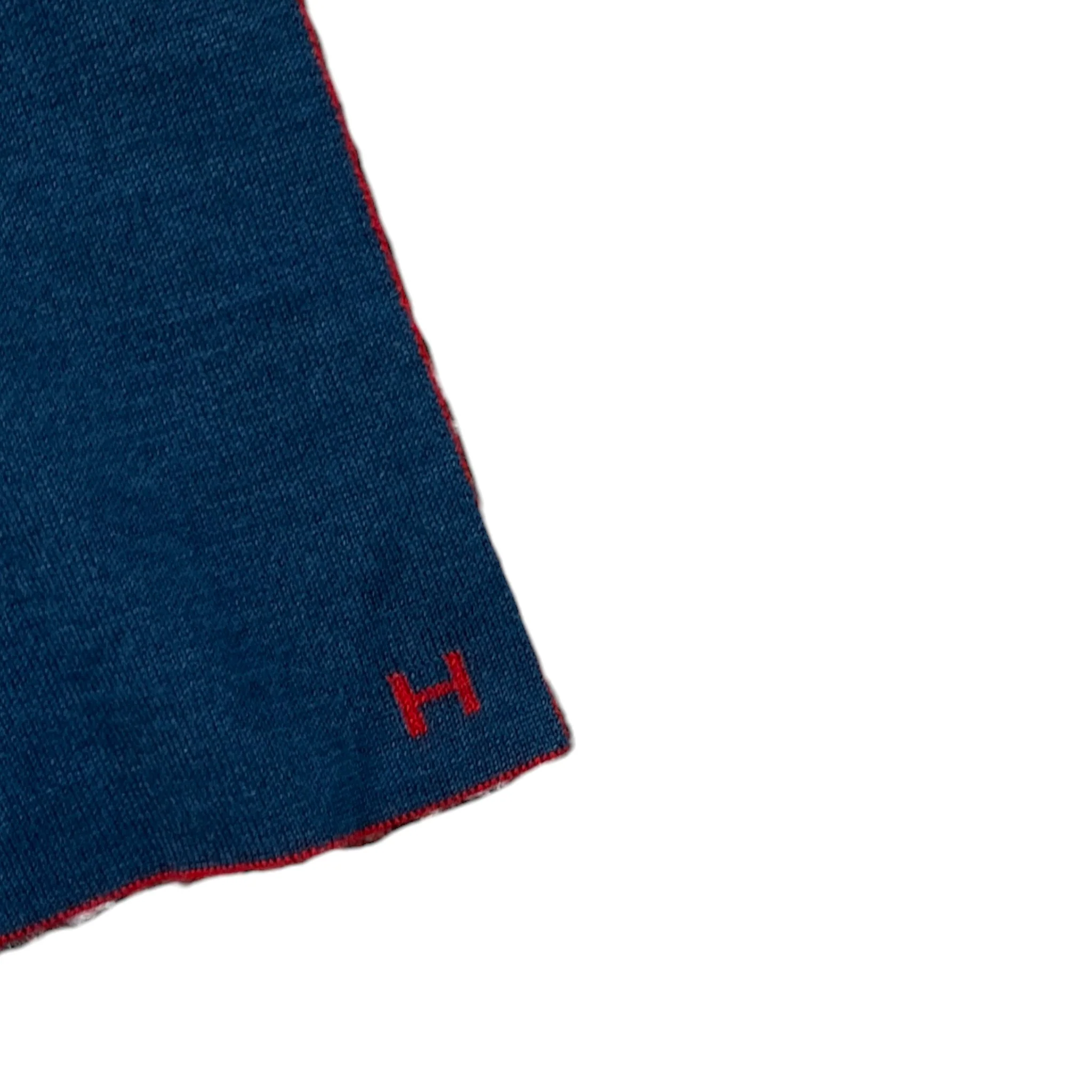 Men's Cashmere H Scarf Red - Image 7