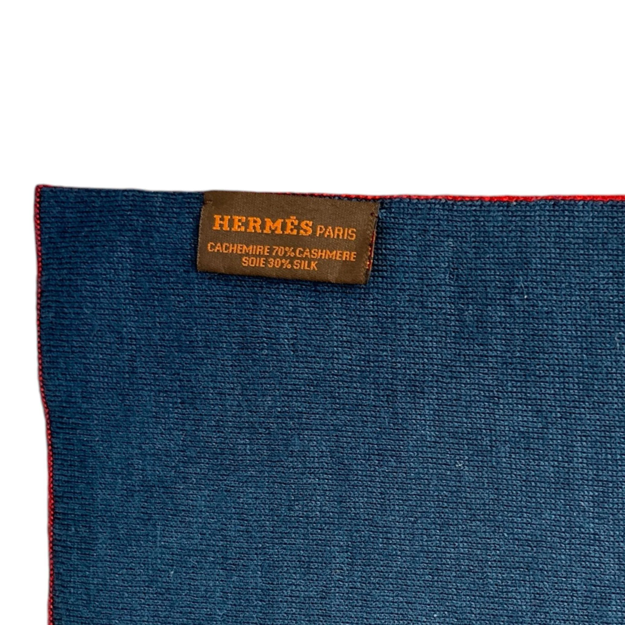 Men's Cashmere H Scarf Red - Image 8