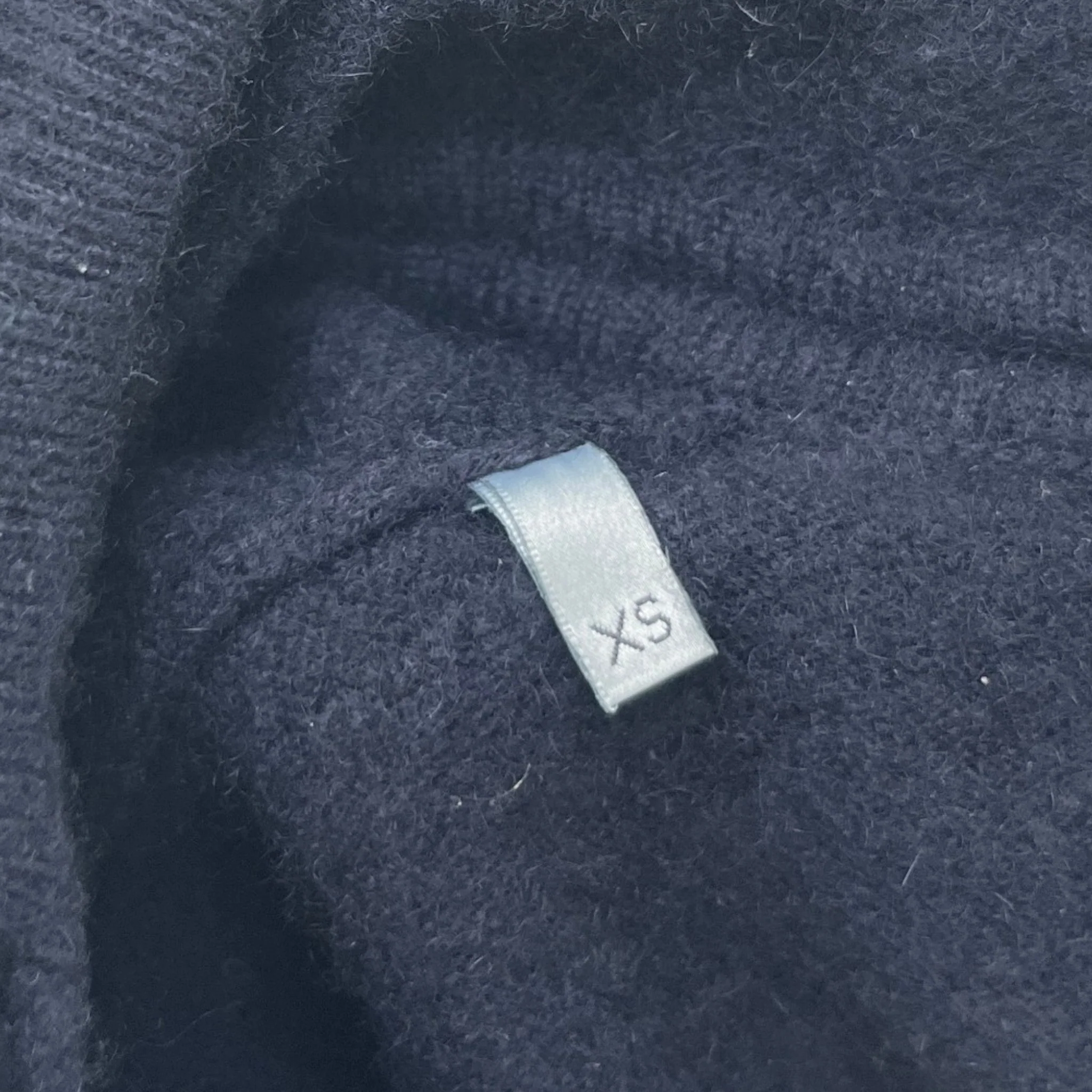 Men's Cashmere Hoodie Navy Size XS - Image 6
