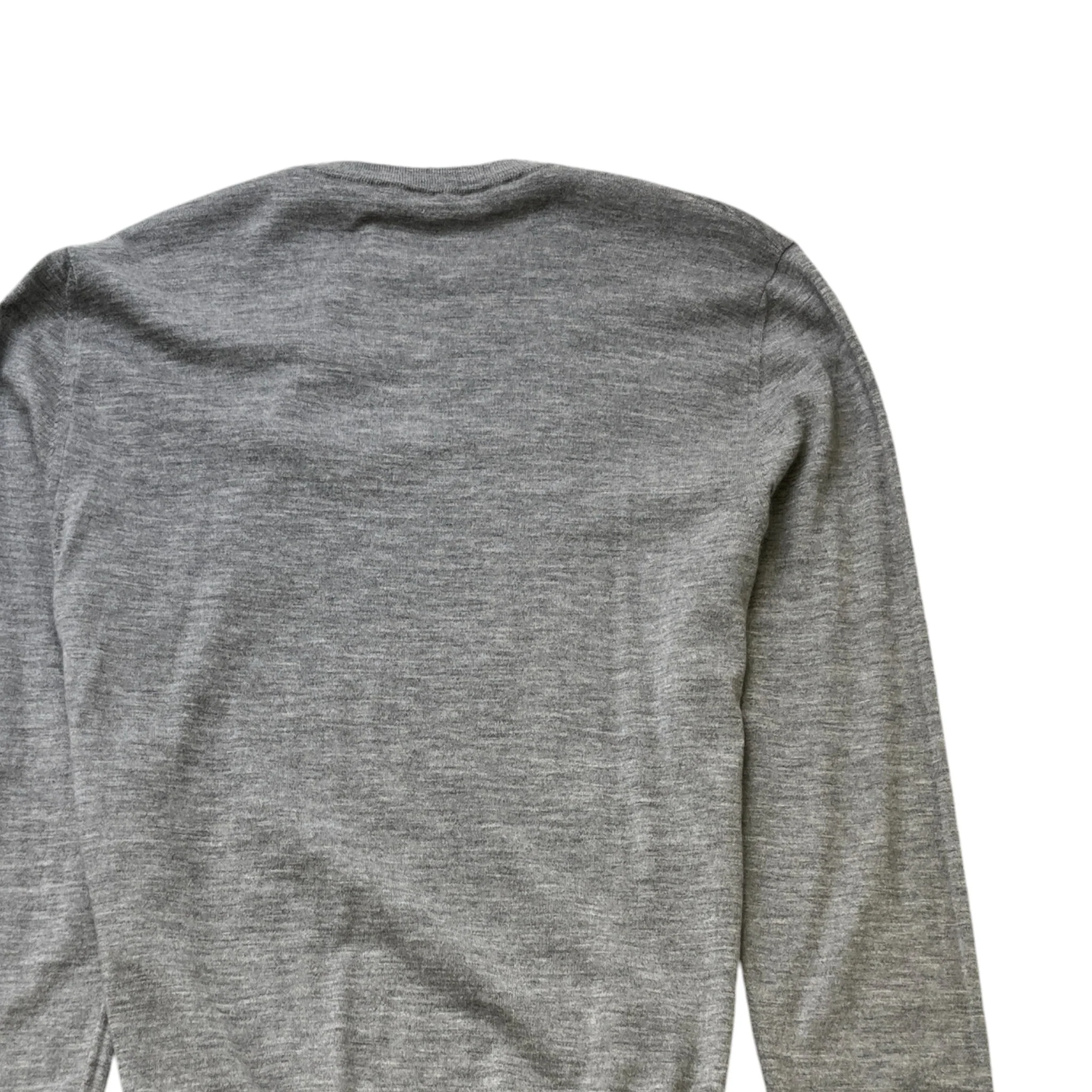 Men's Cashmere University Jumper Grey Size M - Image 5