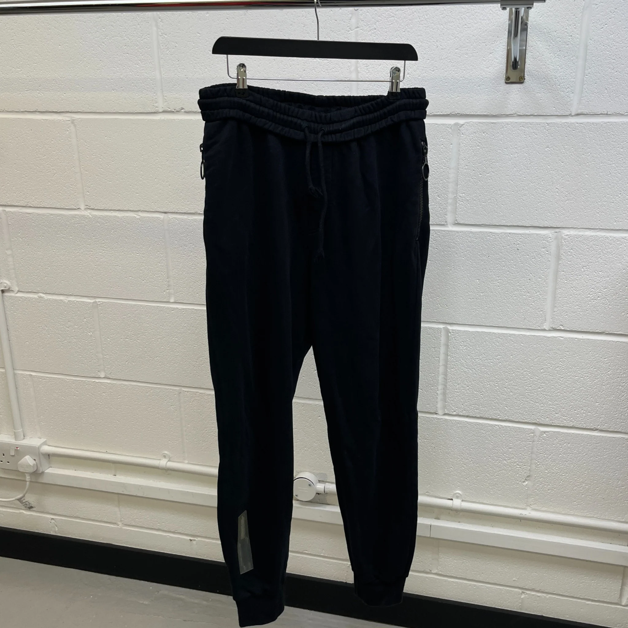 Men's Caution Tape Logo Joggers Black Size S - Image 10
