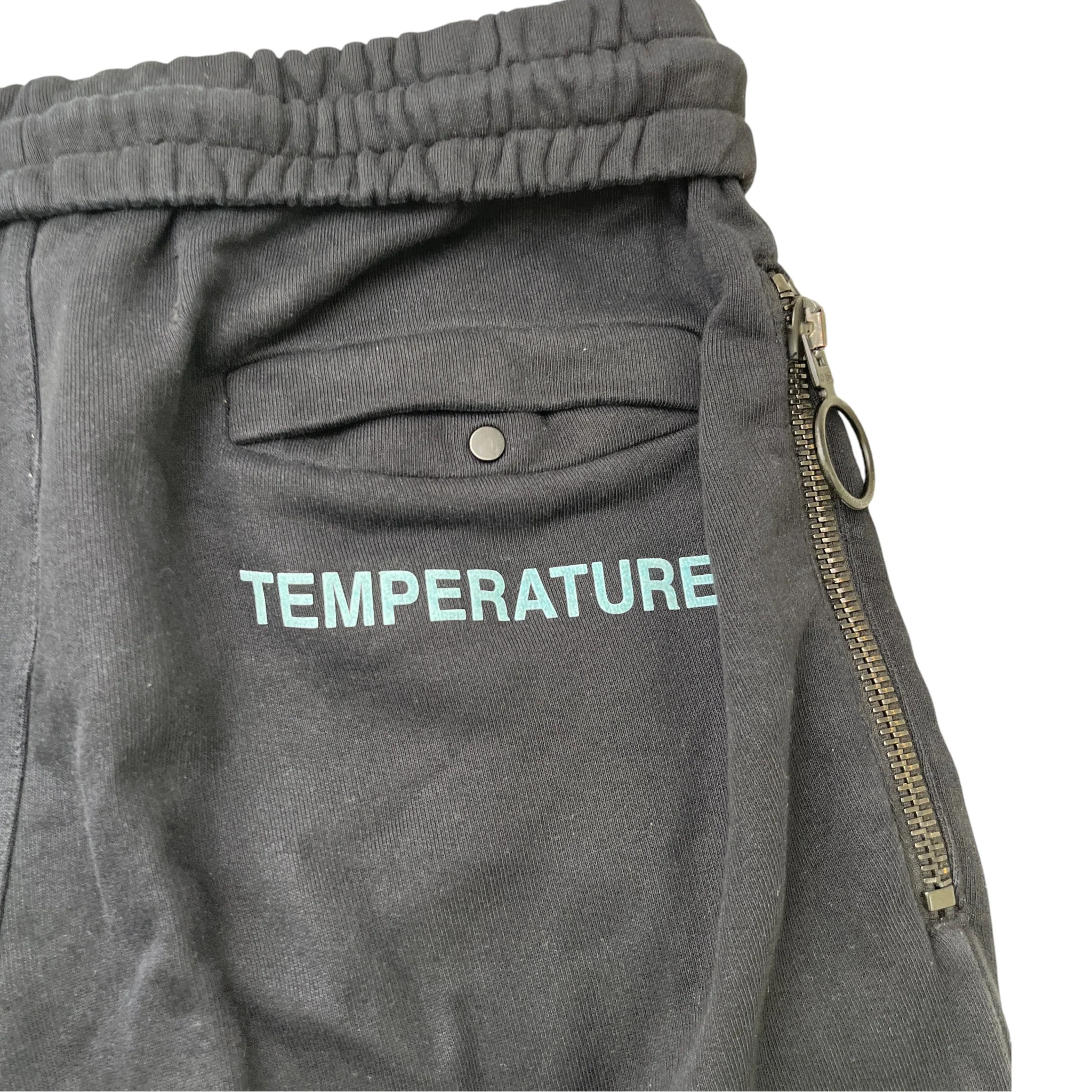 Men's Caution Tape Logo Joggers Black Size S - Image 7