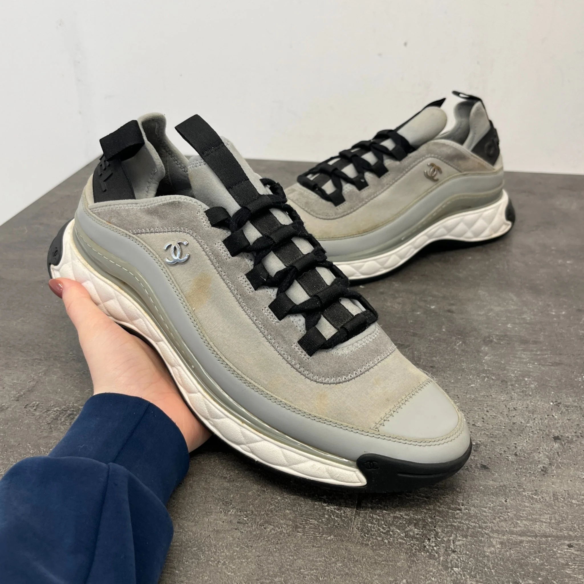 Men's Cc Runners Low Trainers Grey Size EU 42 / UK 8 - Image 12