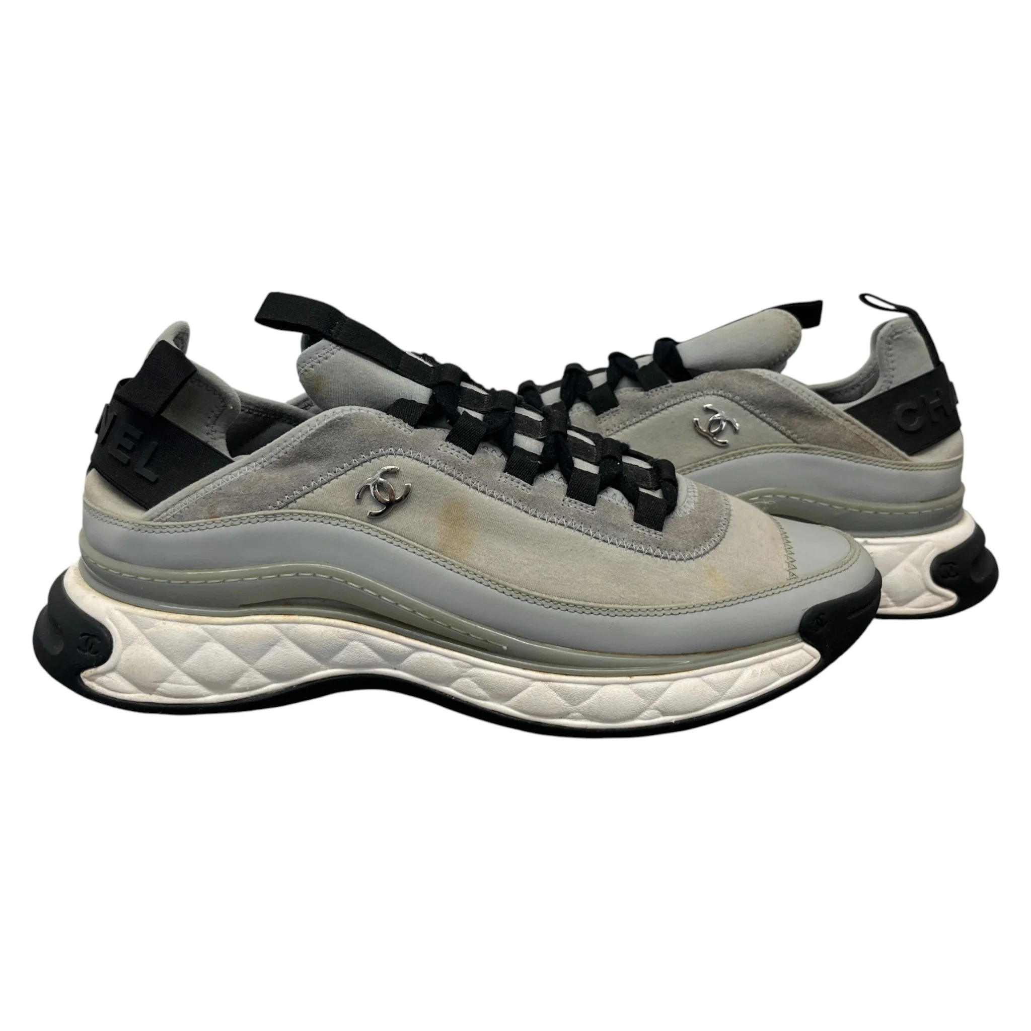 Men's Cc Runners Low Trainers Grey Size EU 42 / UK 8 - Image 3