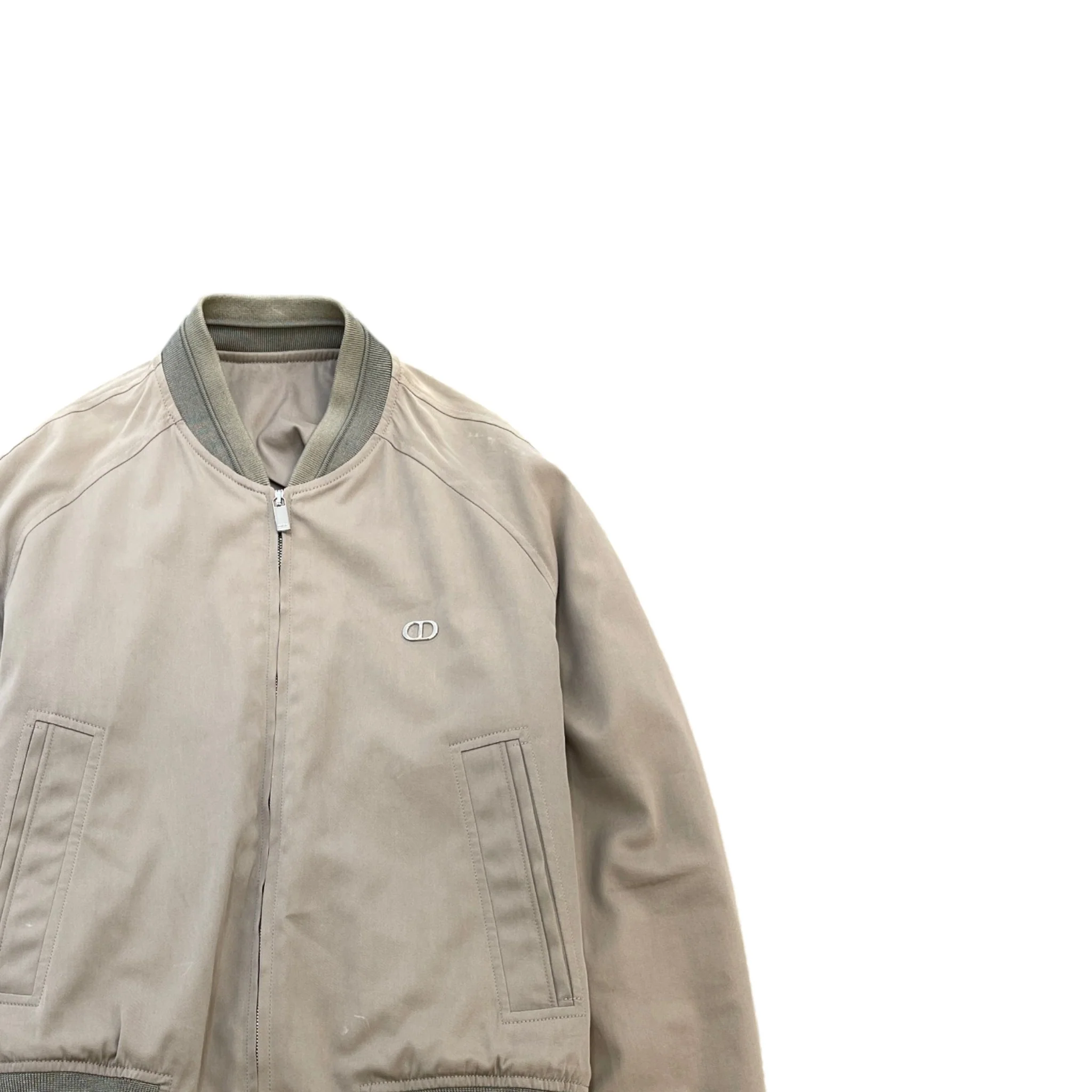 Men's Cd Bomber Jacket Brown Size S - Image 3