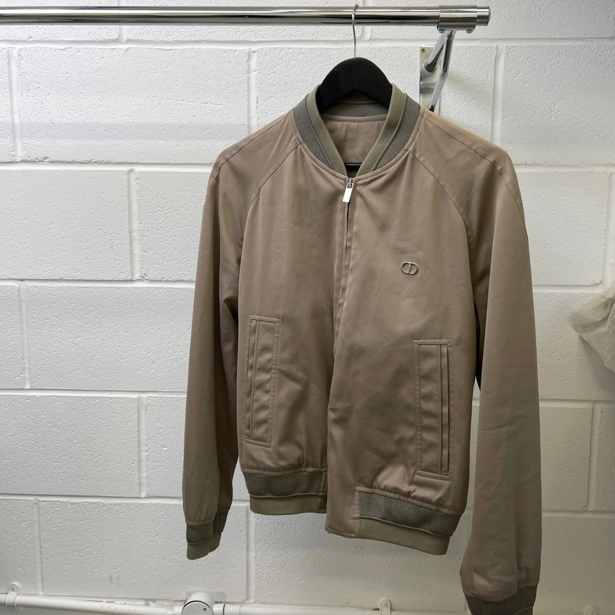 Men's Cd Bomber Jacket Brown Size S - Image 9