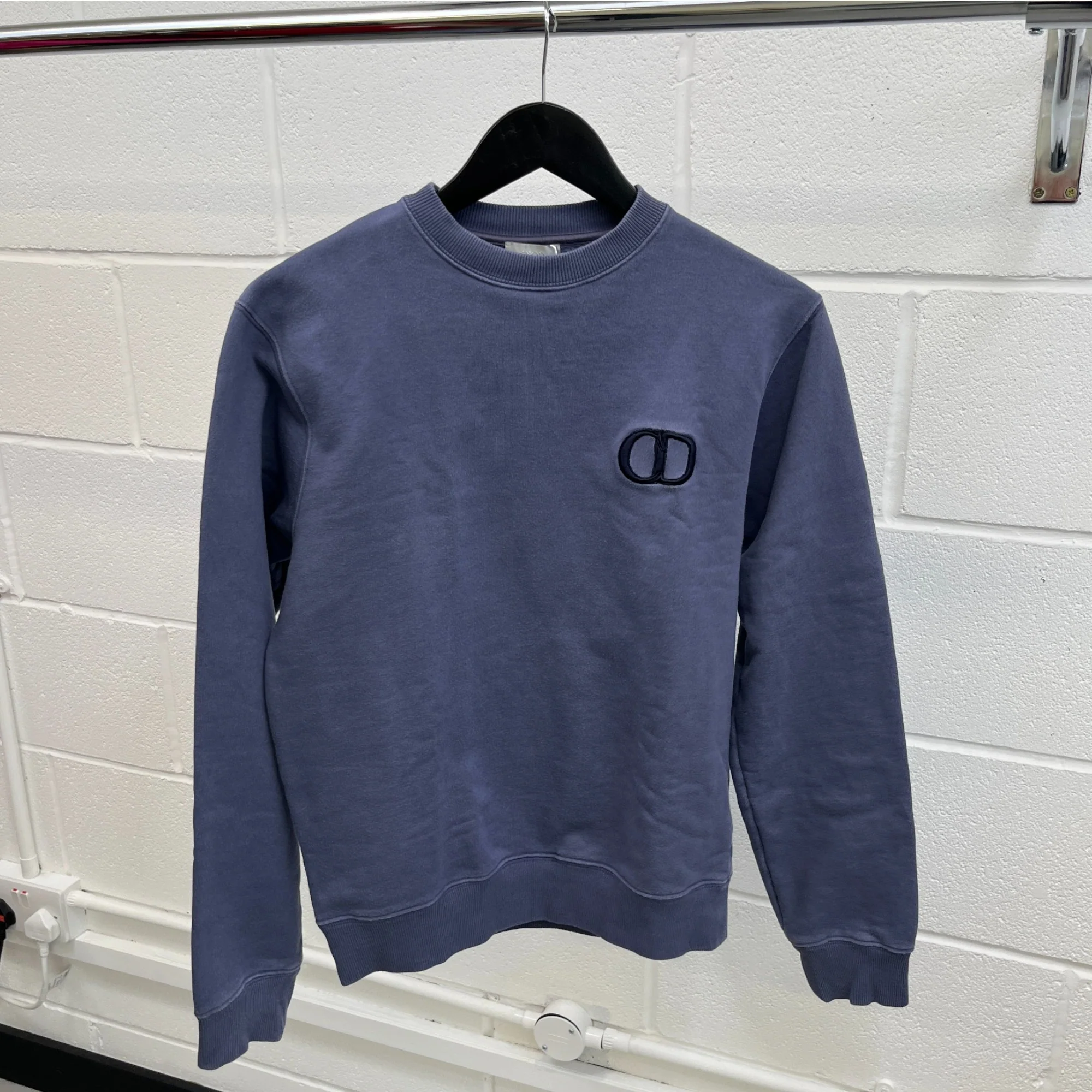 Men's Cd Embroidered Icon Sweatshirt Purple Size XS - Image 10
