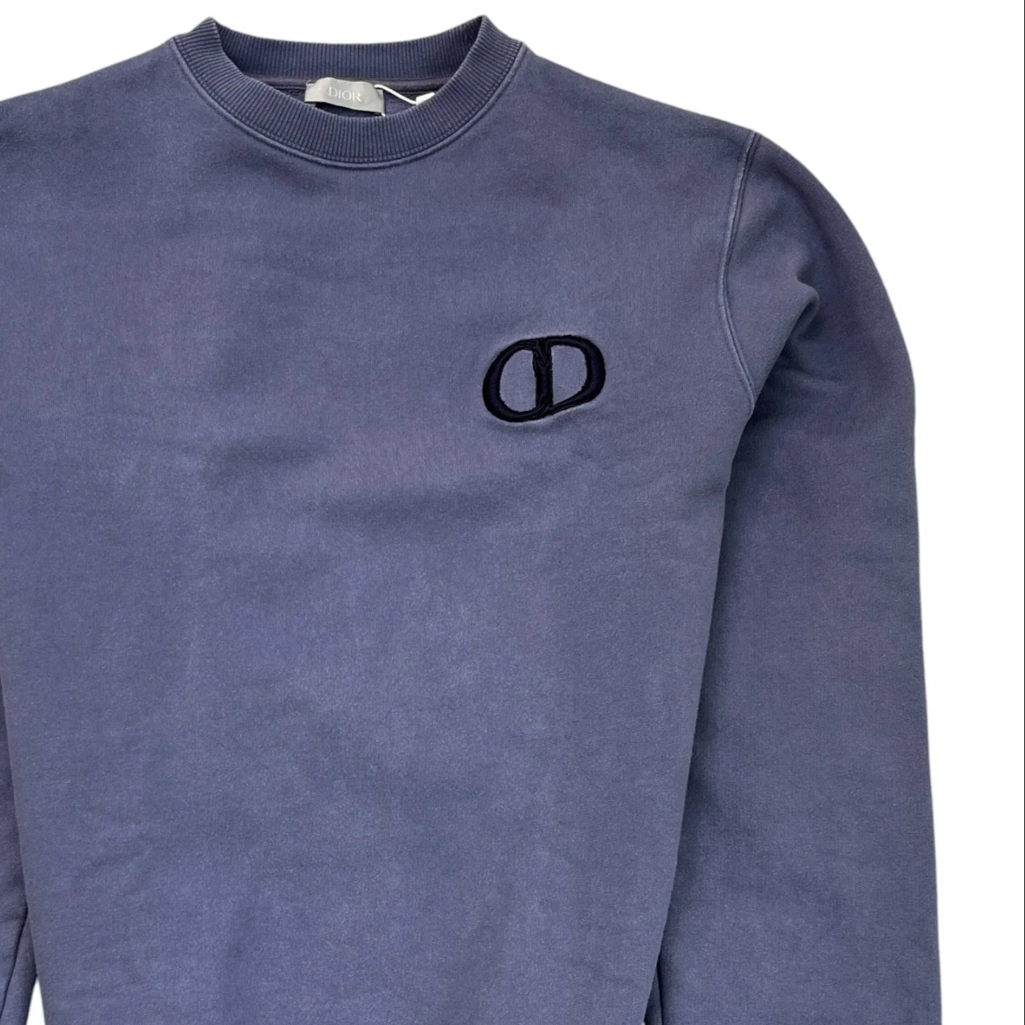 Men's Cd Embroidered Icon Sweatshirt Purple Size XS - Image 3