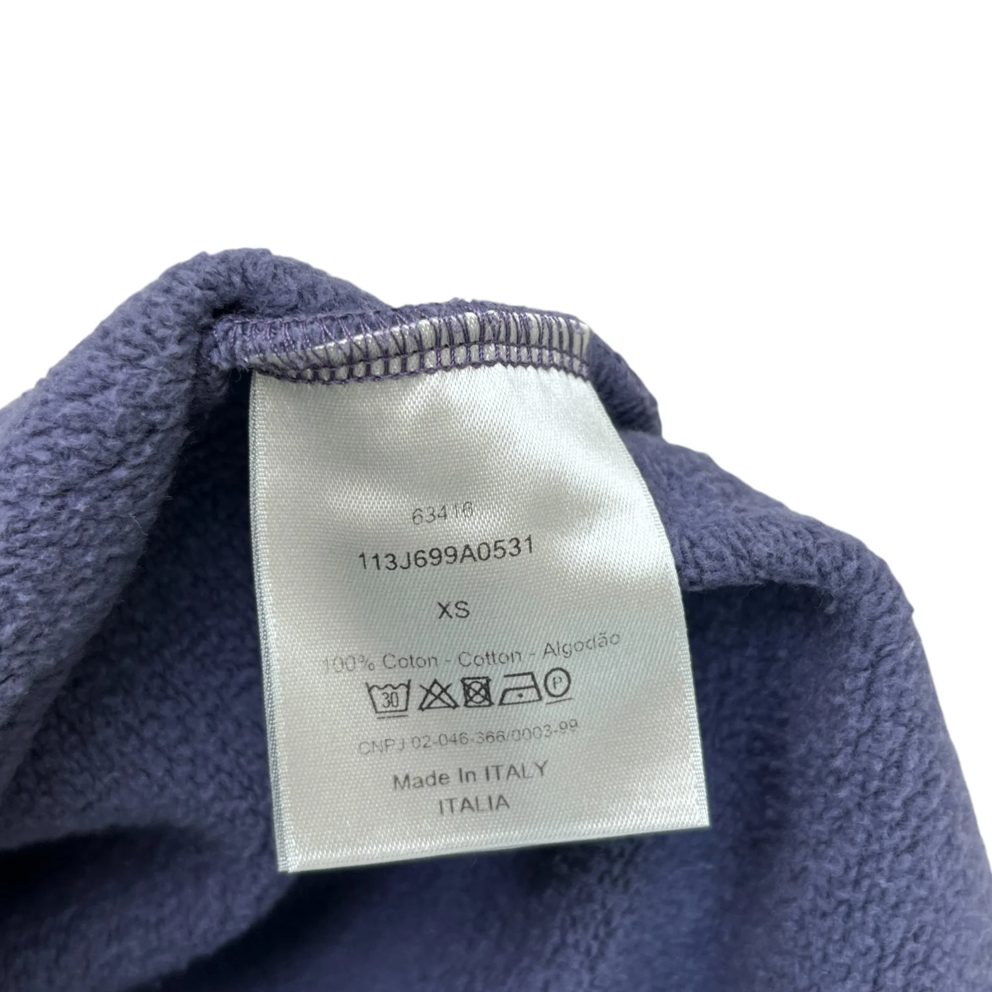 Men's Cd Embroidered Icon Sweatshirt Purple Size XS - Image 9
