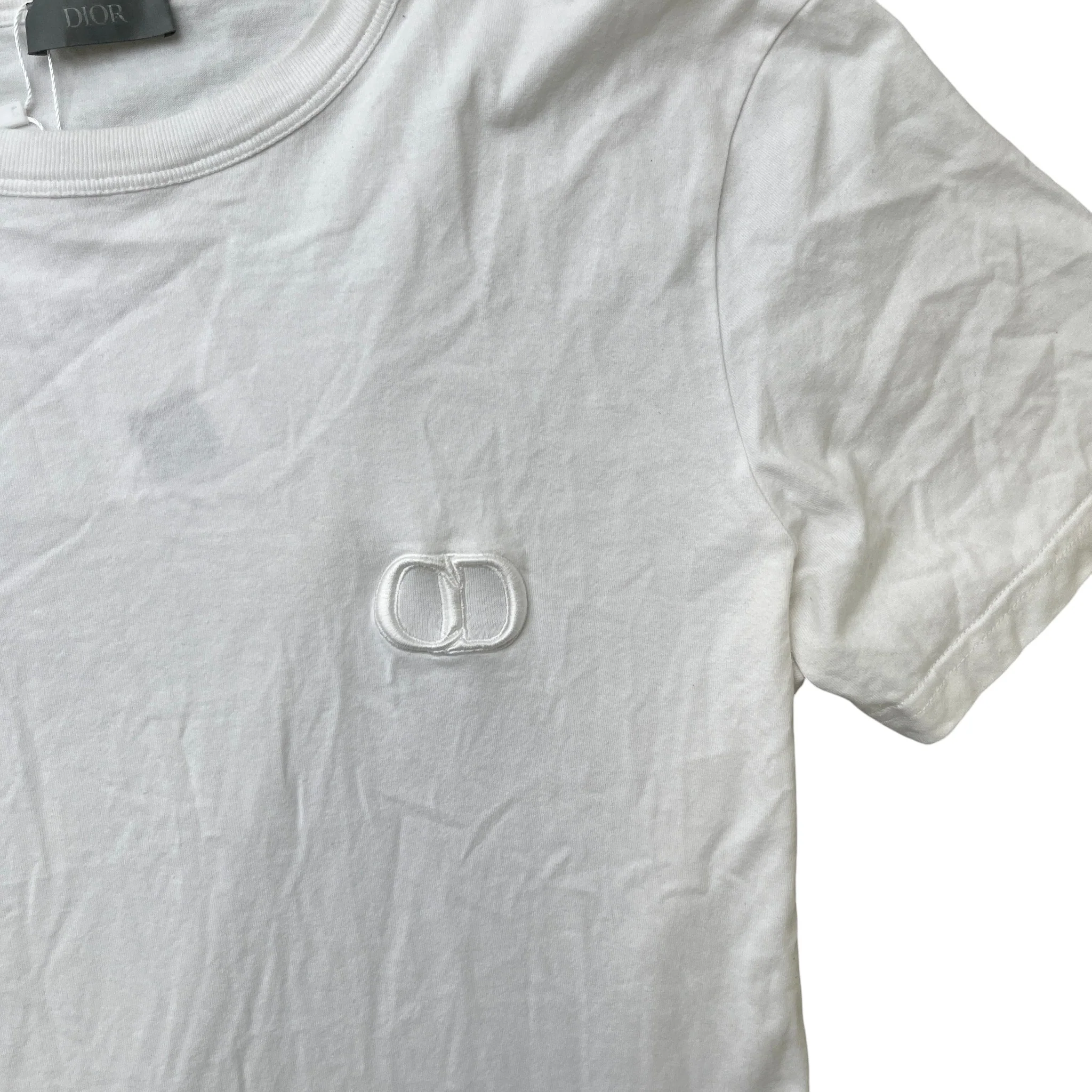 Men's Cd Icon Logo T-Shirt White Size L - Image 5