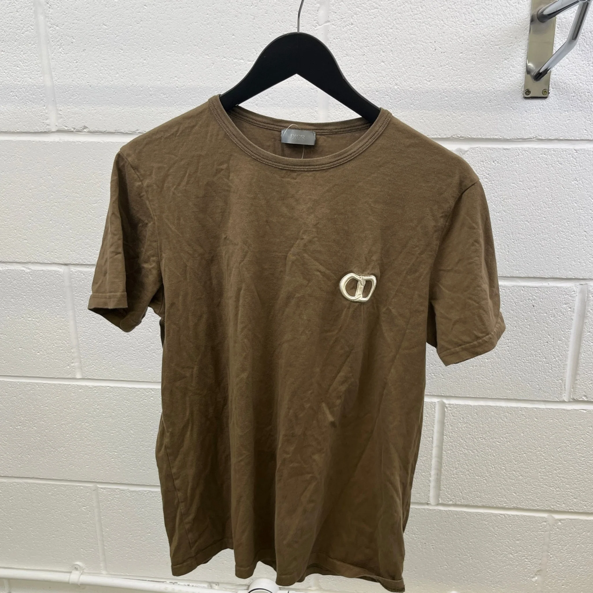 Men's Cd Icon T-Shirt Khaki Size S - Image 10
