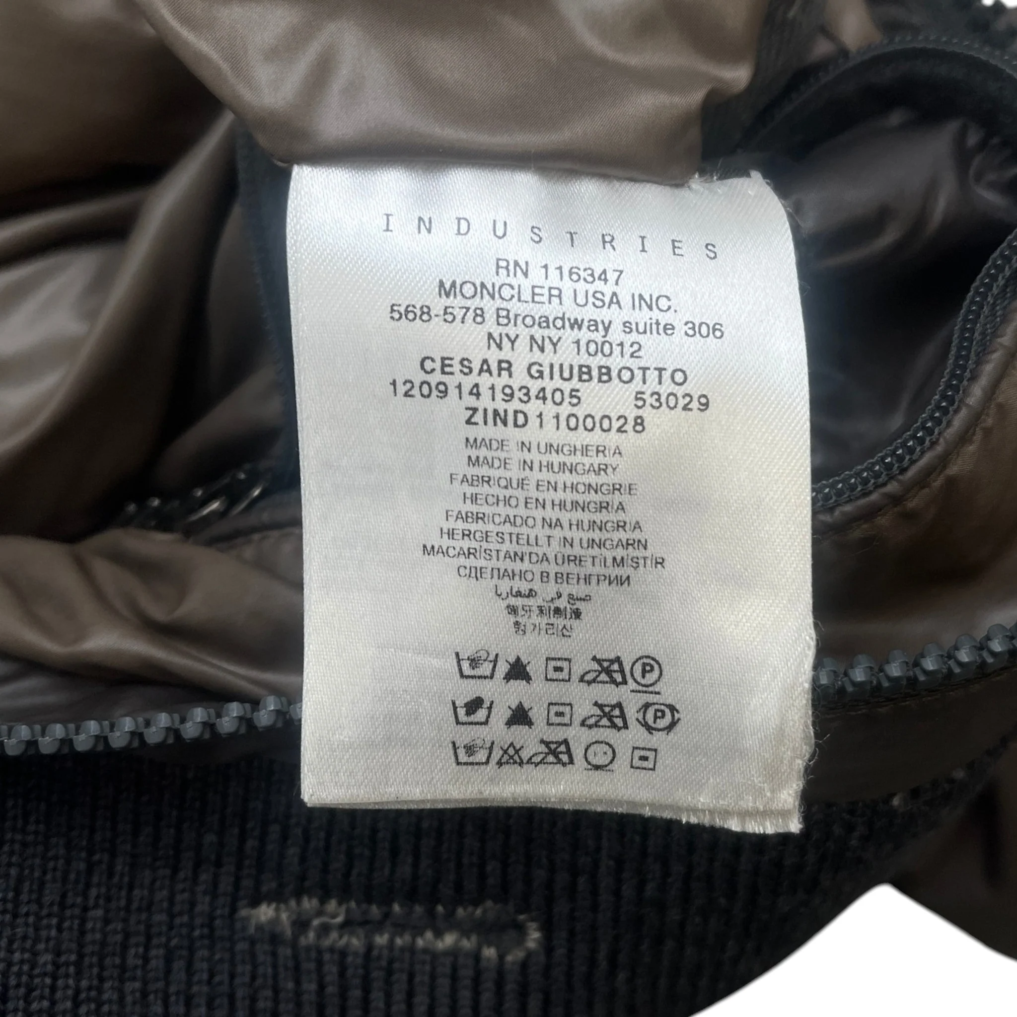 Men's Cesar Down Jacket Grey Size 2 / M - Image 13