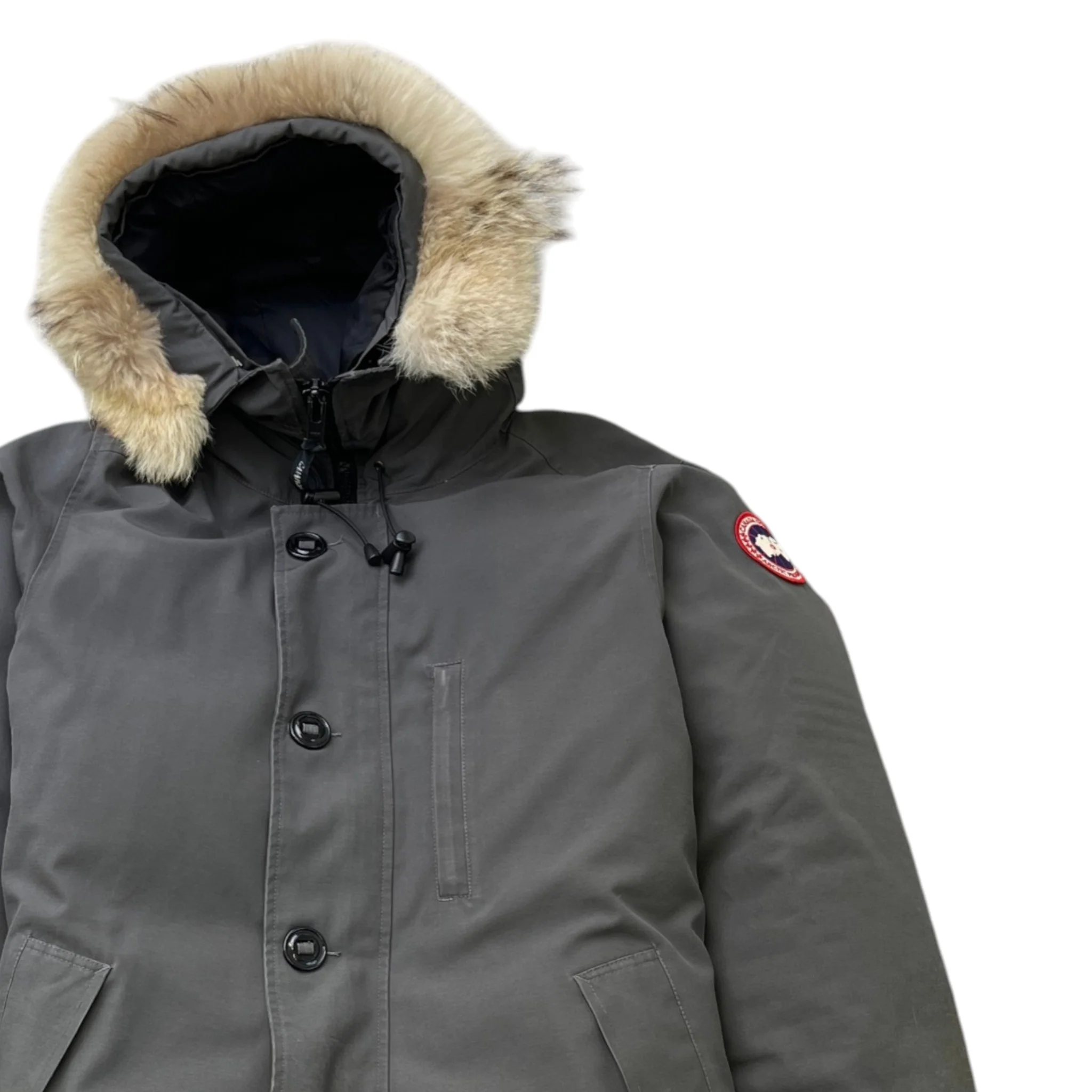 Men's Chateau Down Jacket Grey Size M - Image 3