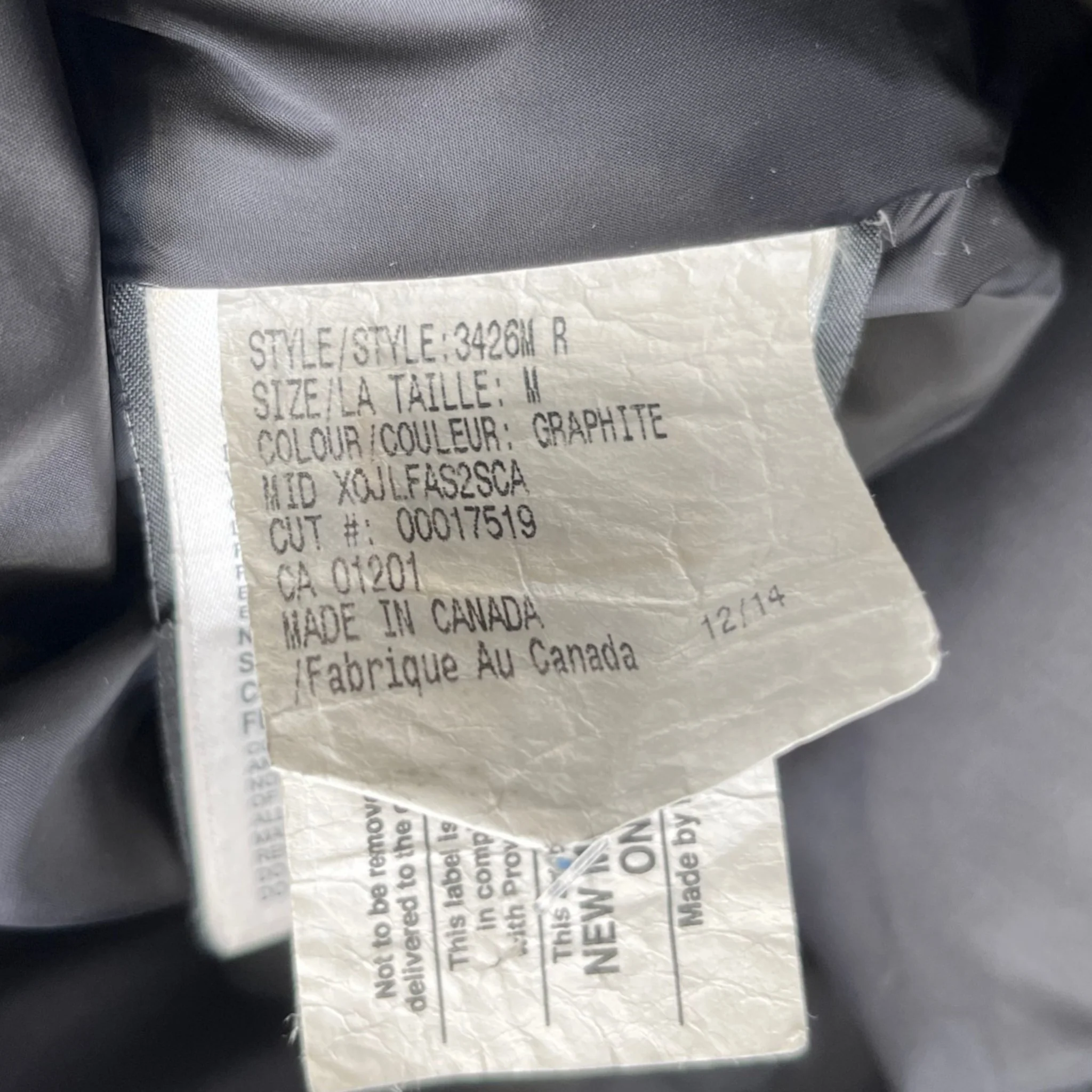 Men's Chateau Down Jacket Grey Size M - Image 6