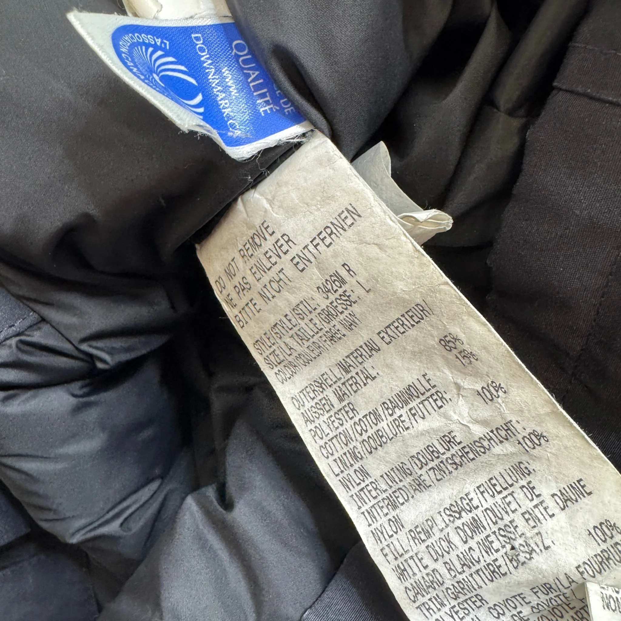 Men's Chateau Down Jacket Navy Size L - Image 5