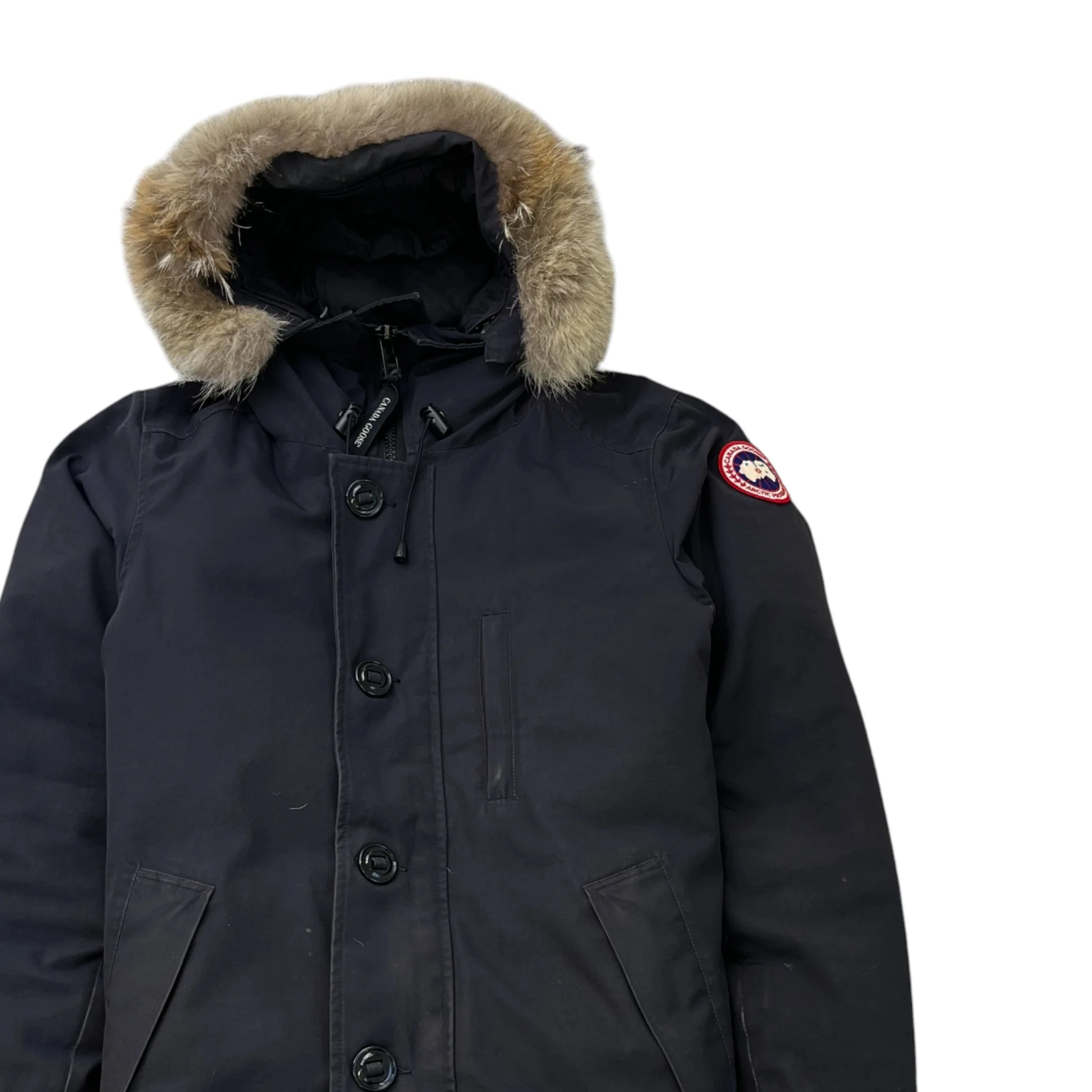 Men's Chateau Parka Down Jacket Navy Size XS - Image 3
