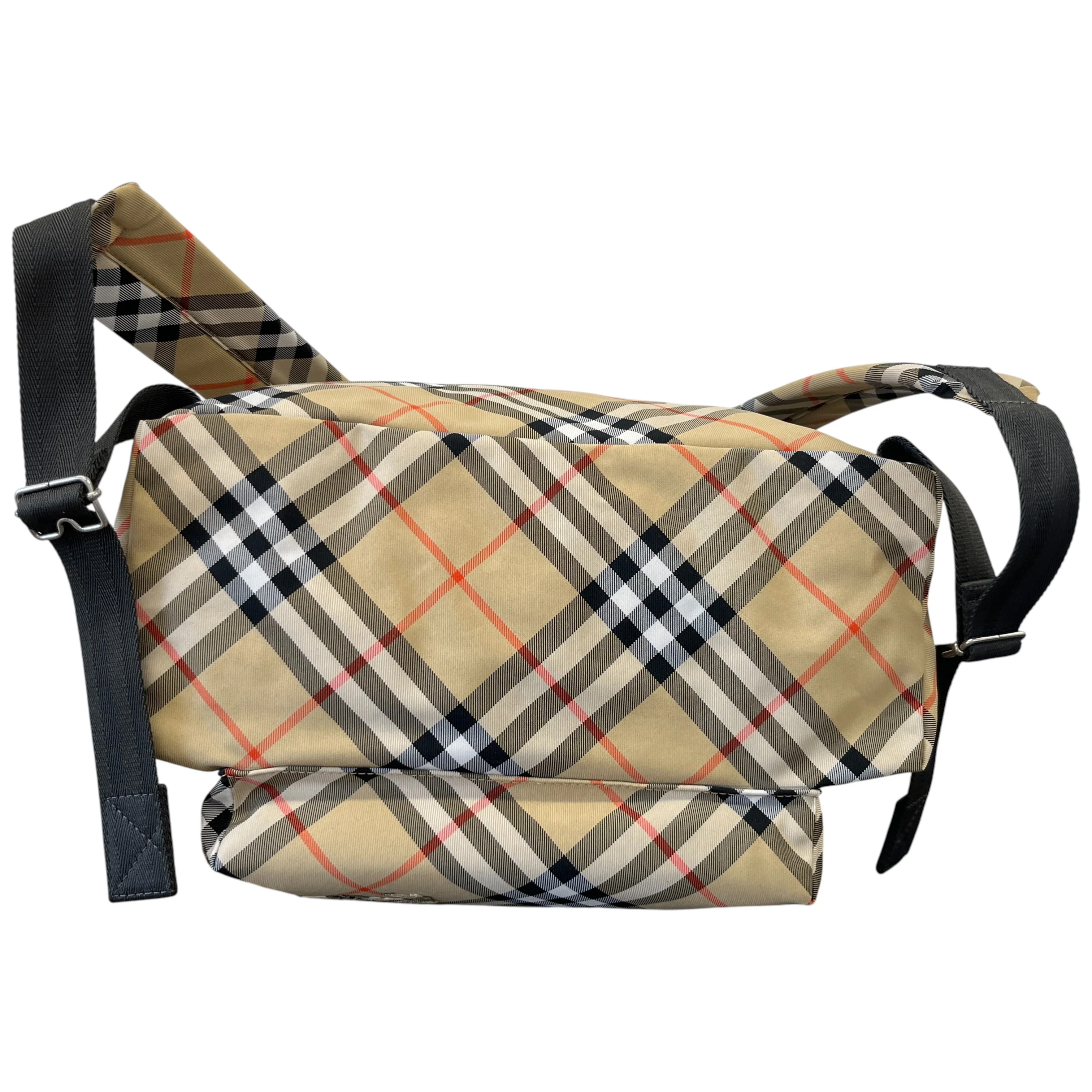 Men's Check Backpack Beige - Image 10