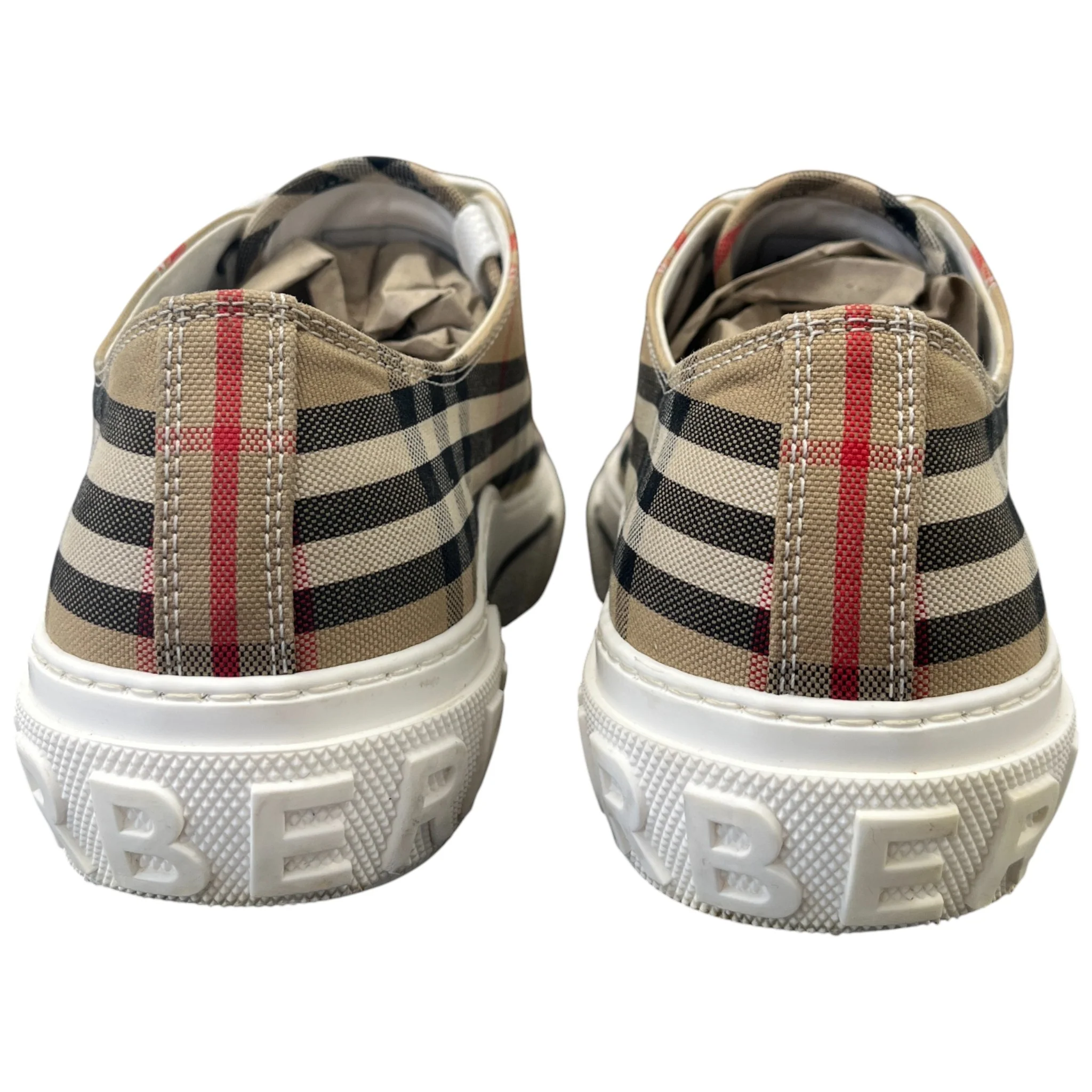 Men's Check Low Trainers Brown Size EU 43 / UK 9 - Image 7