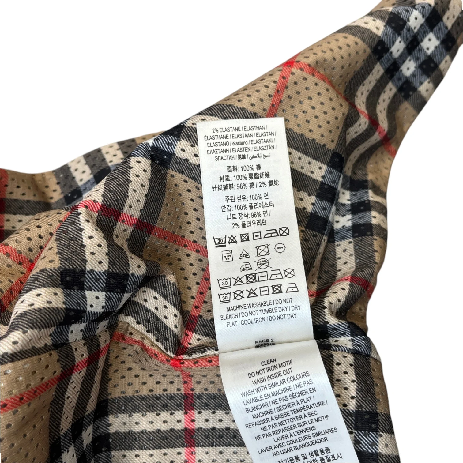 Men's Checked Hove Zip Hoodie Grey Size M - Image 8