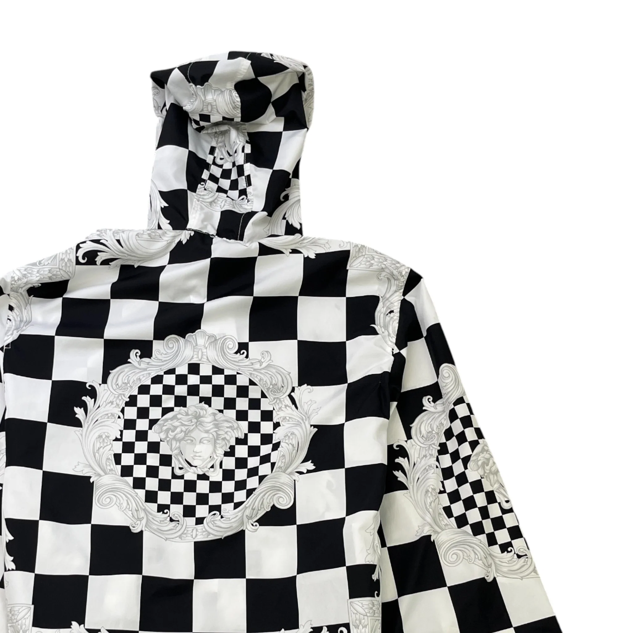 Men's Checkerboard Print Jacket White Size IT 46 / S - Image 4