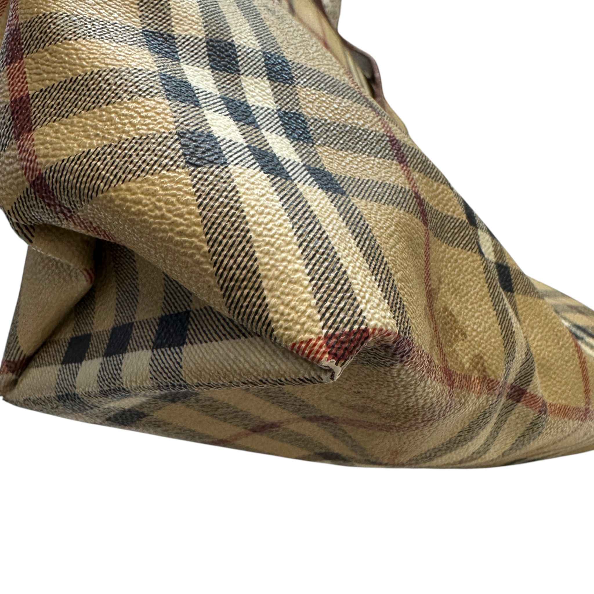 Men's Checkered Bag Beige - Image 10