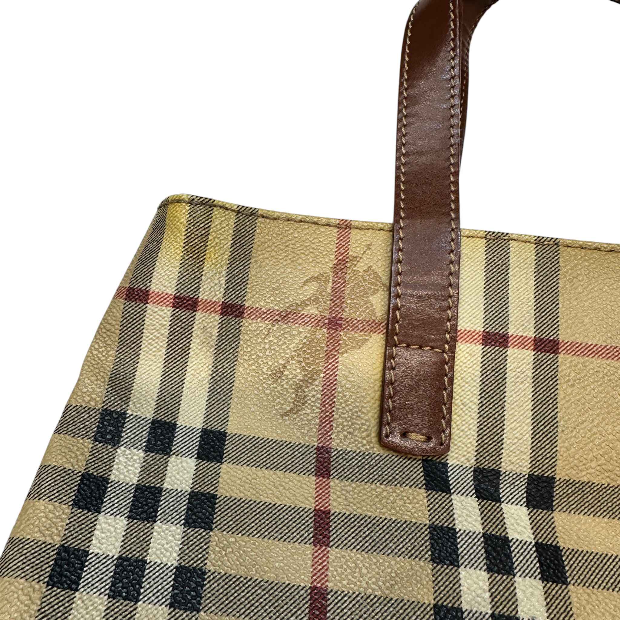 Men's Checkered Bag Beige - Image 11