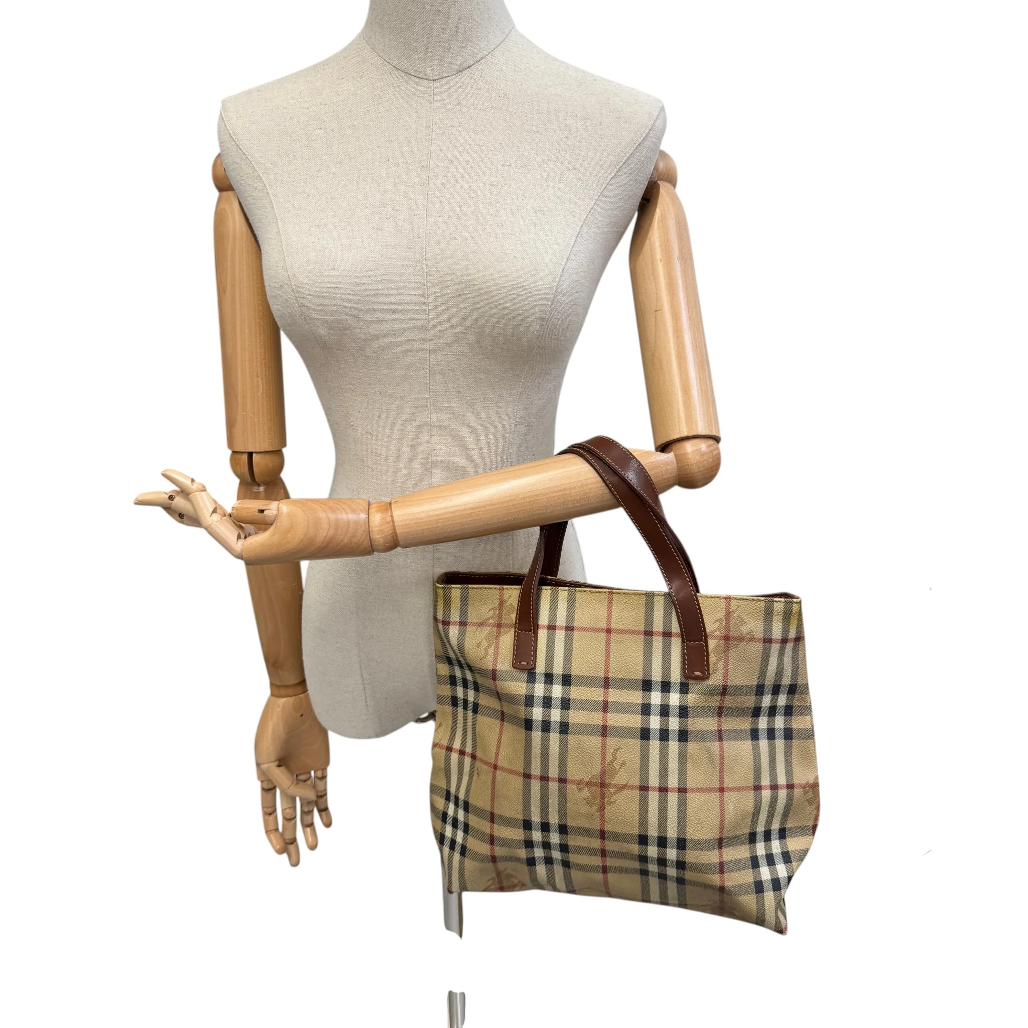 Men's Checkered Bag Beige - Image 2