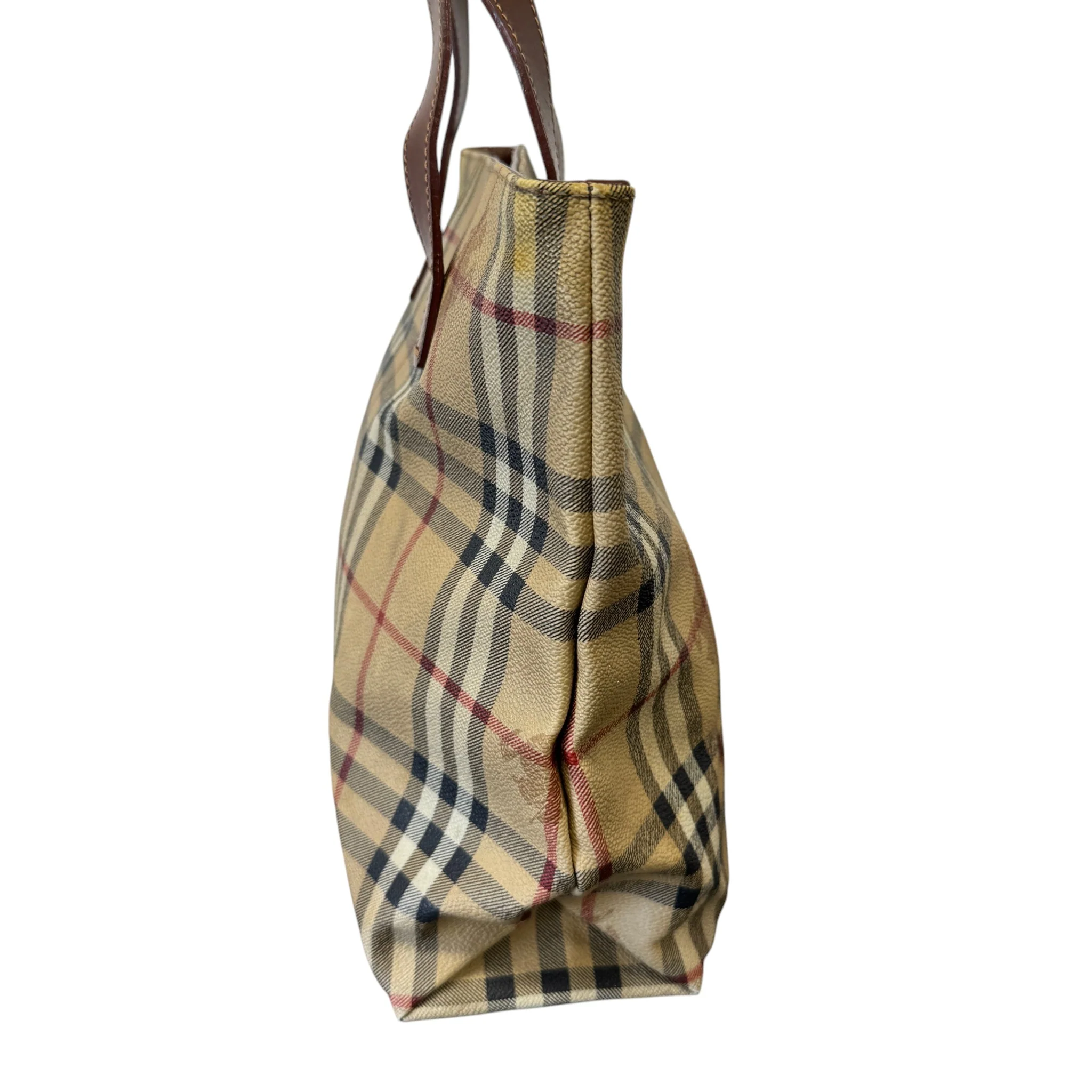 Men's Checkered Bag Beige - Image 5