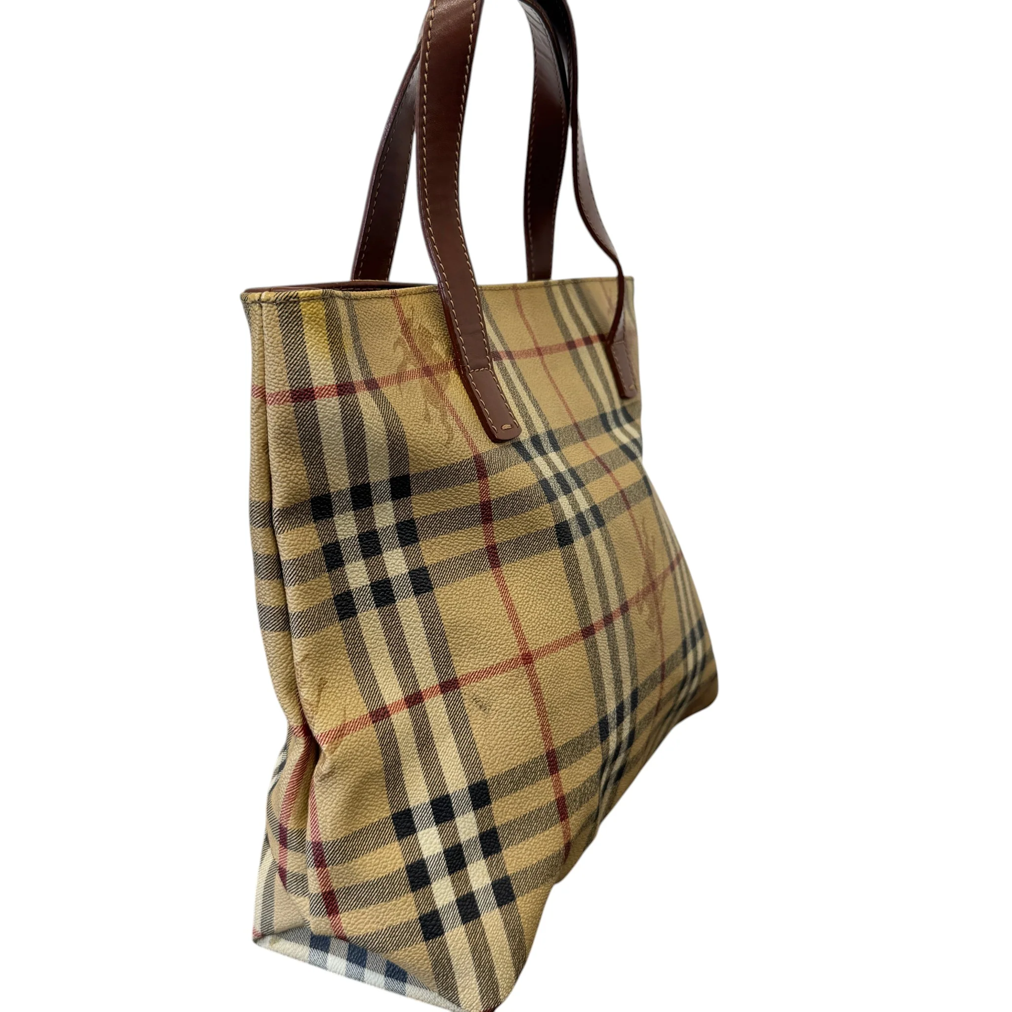 Men's Checkered Bag Beige - Image 6