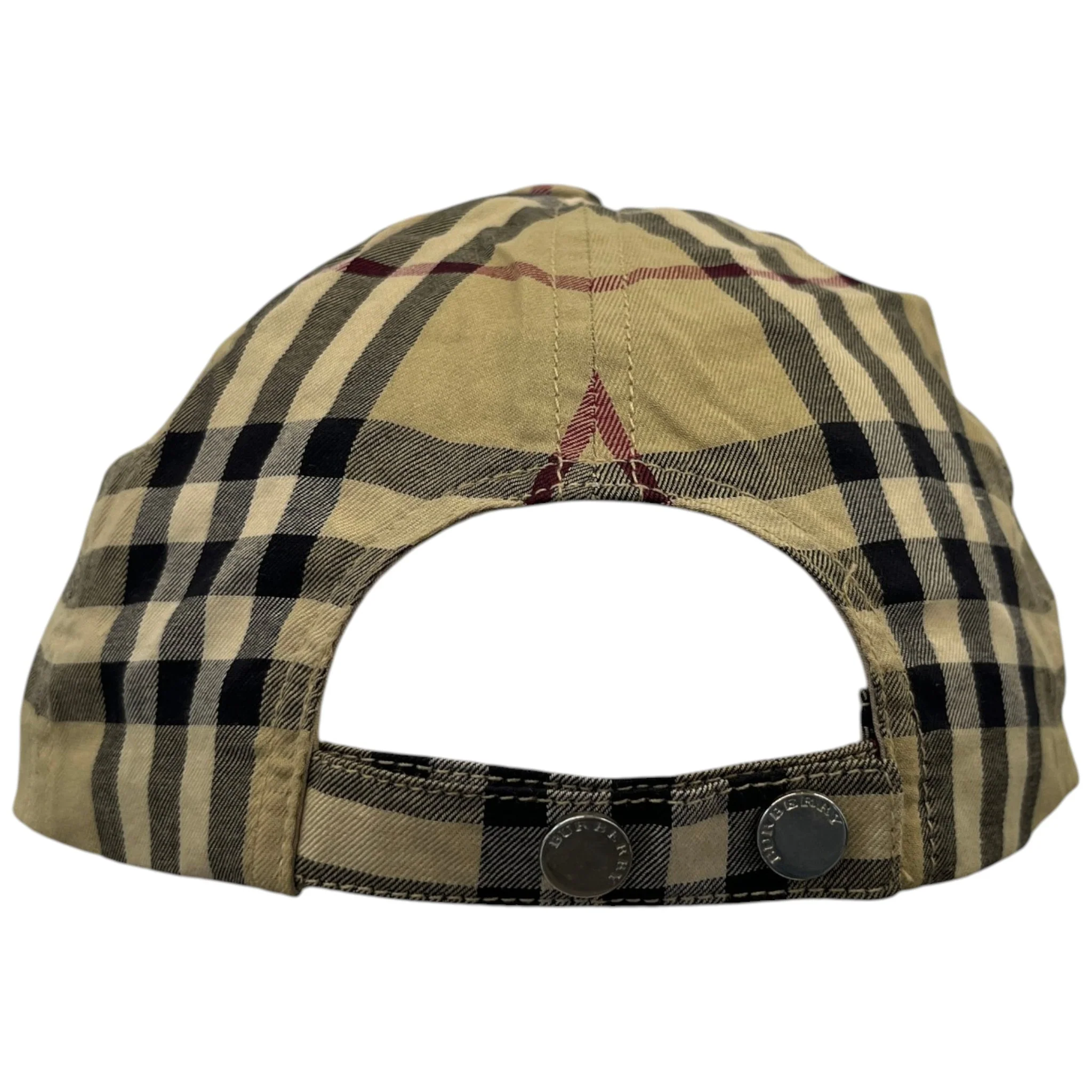 Men's Checkered Cap Beige - Image 2