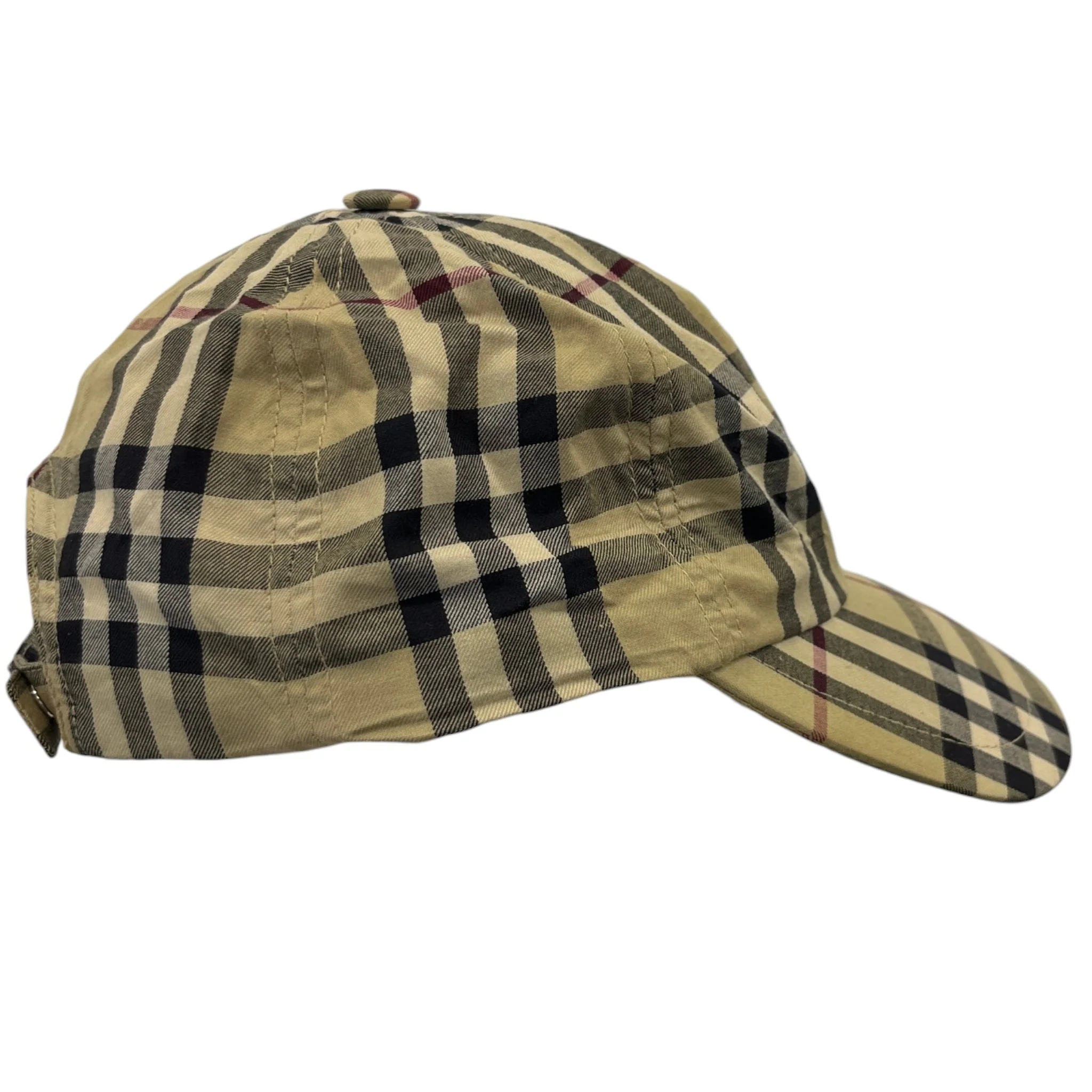 Men's Checkered Cap Beige - Image 5