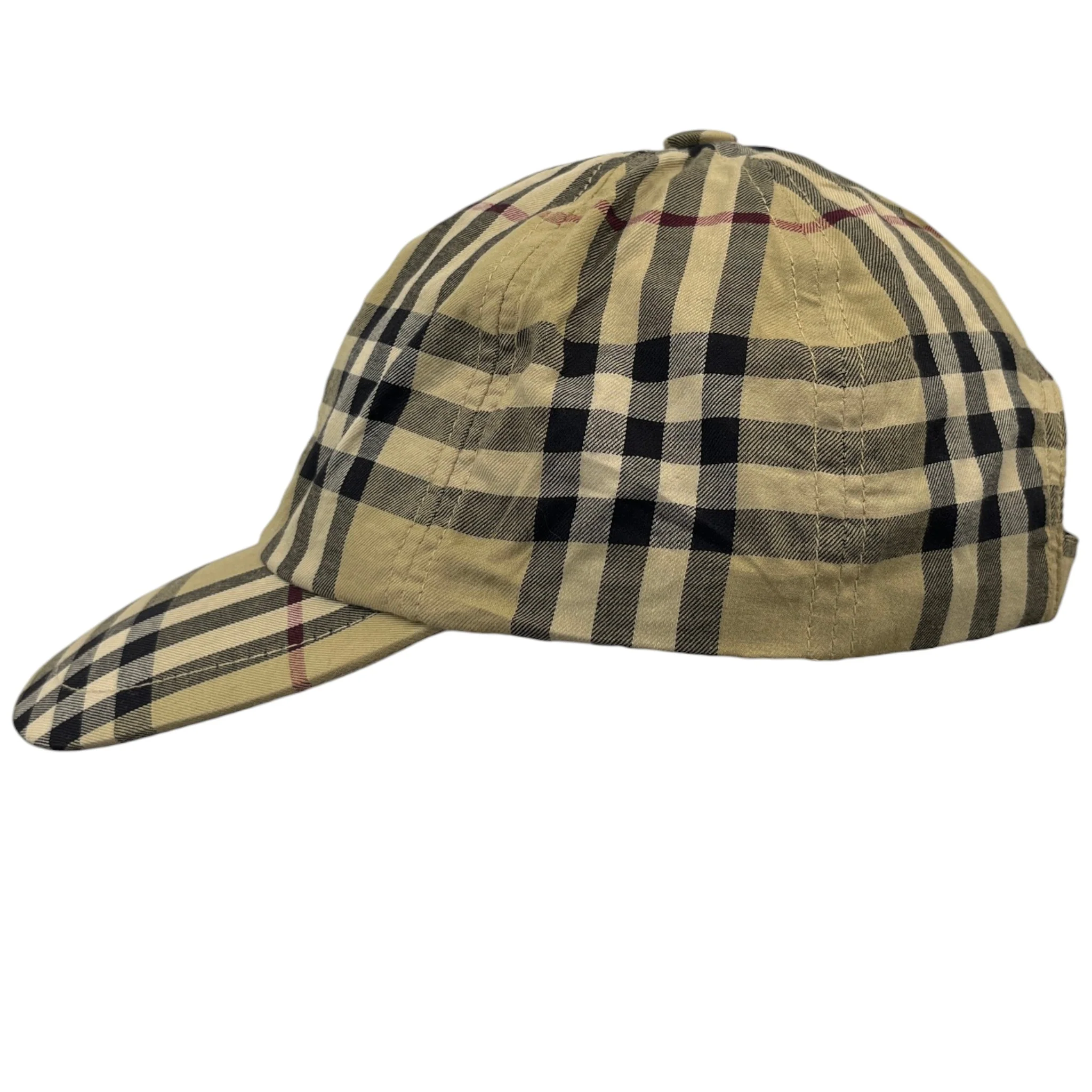 Men's Checkered Cap Beige - Image 6