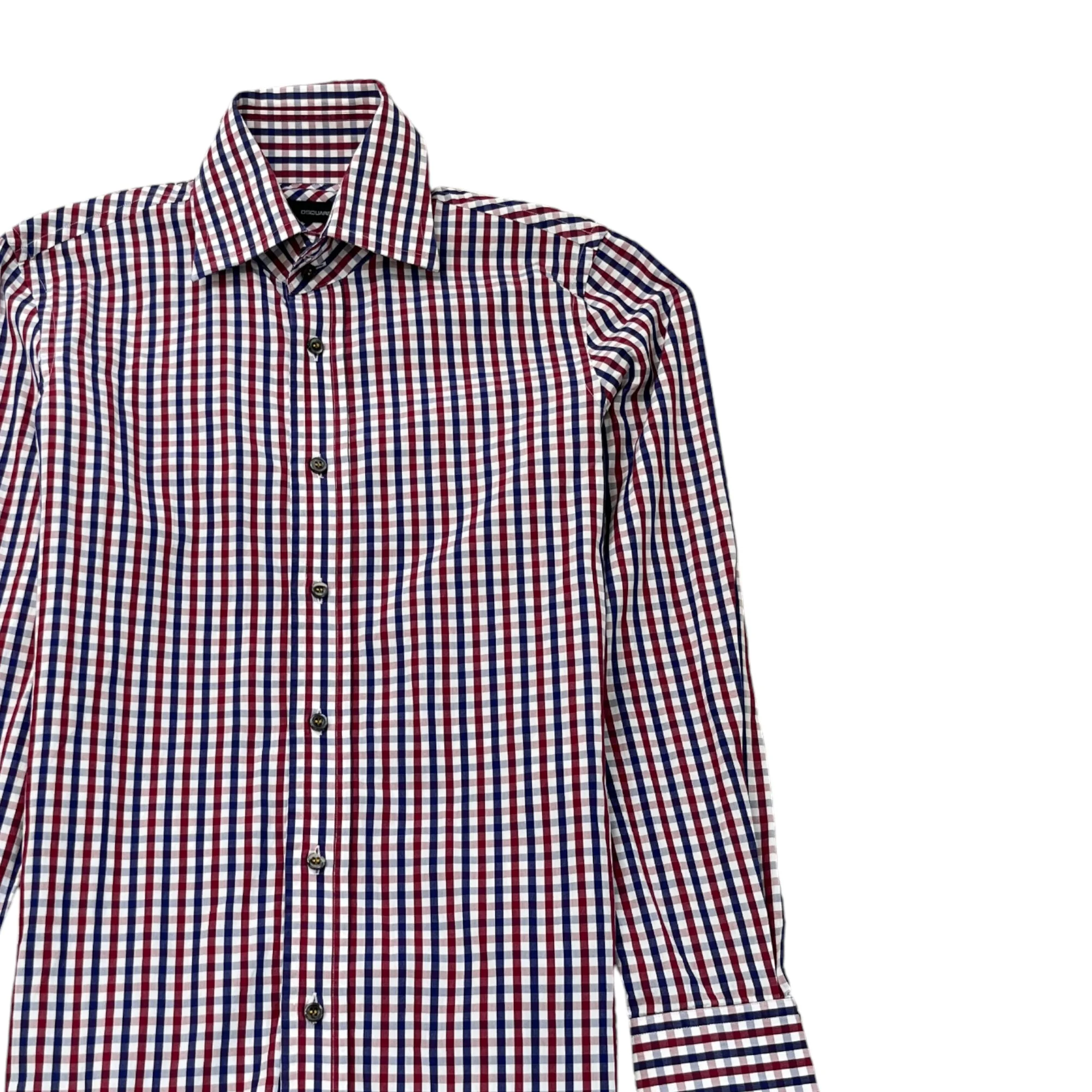 Men's Checkered Shirt Navy Size IT 48 / UK M - Image 3