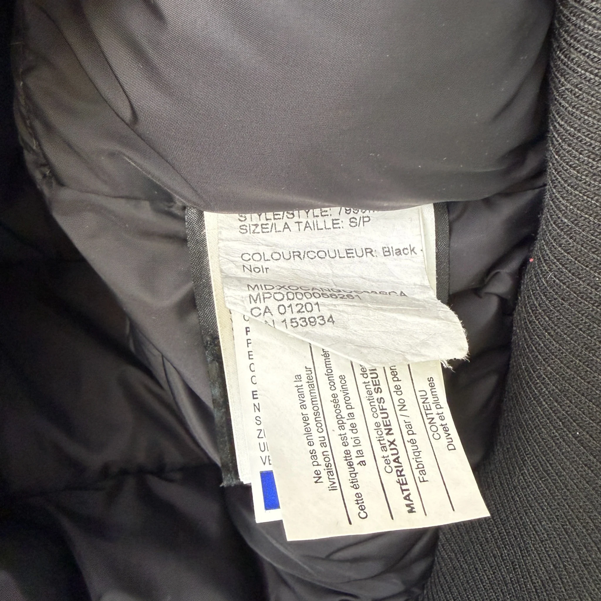 Men's Chilliwack Bomber Down Jacket Black Size S - Image 6